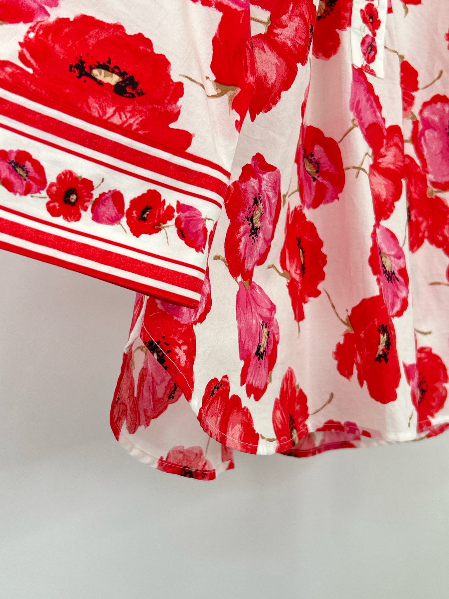 TALBOTS Size S Red and White Women Top NWT