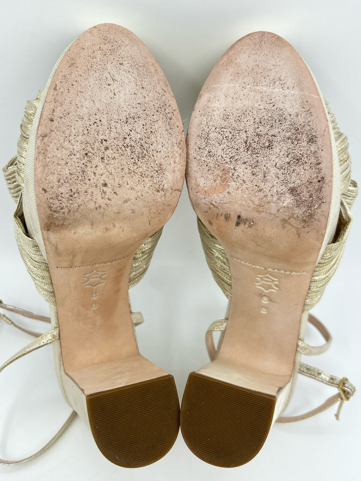 LOEFFLER RANDALL Size 8B Gold Women Sandal