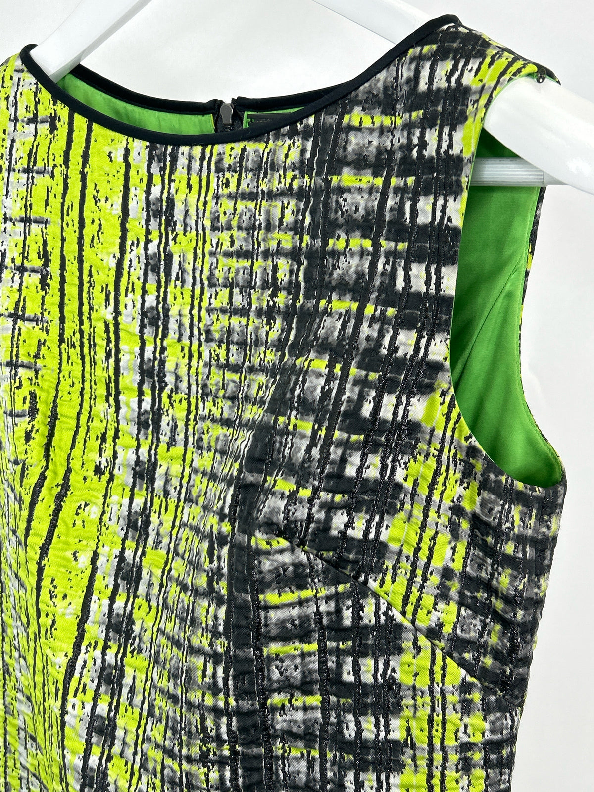 ELIE TAHARI Size 2 Black & Green Women Dress
