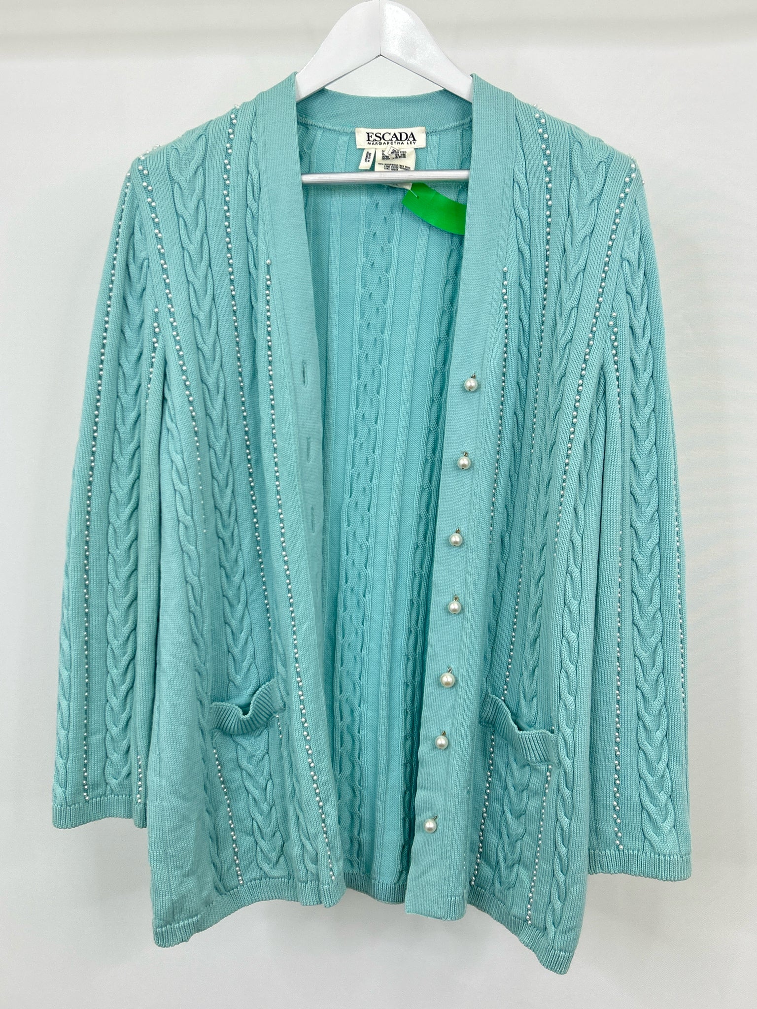 ESCADA Size 38 Turqouise Women Cardigan