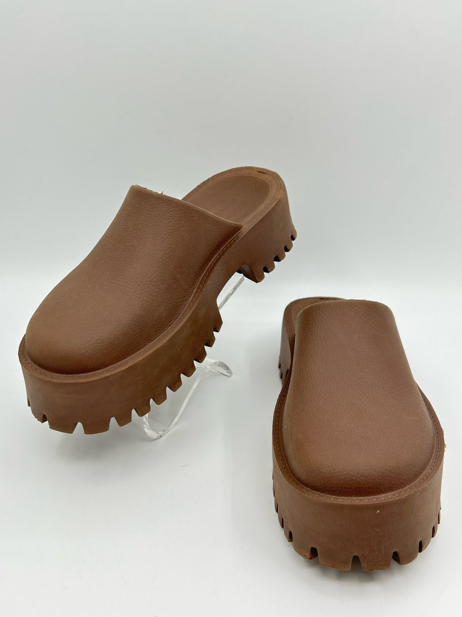 JEFFREY CAMPBELL Size 8 Brown Women Clogs