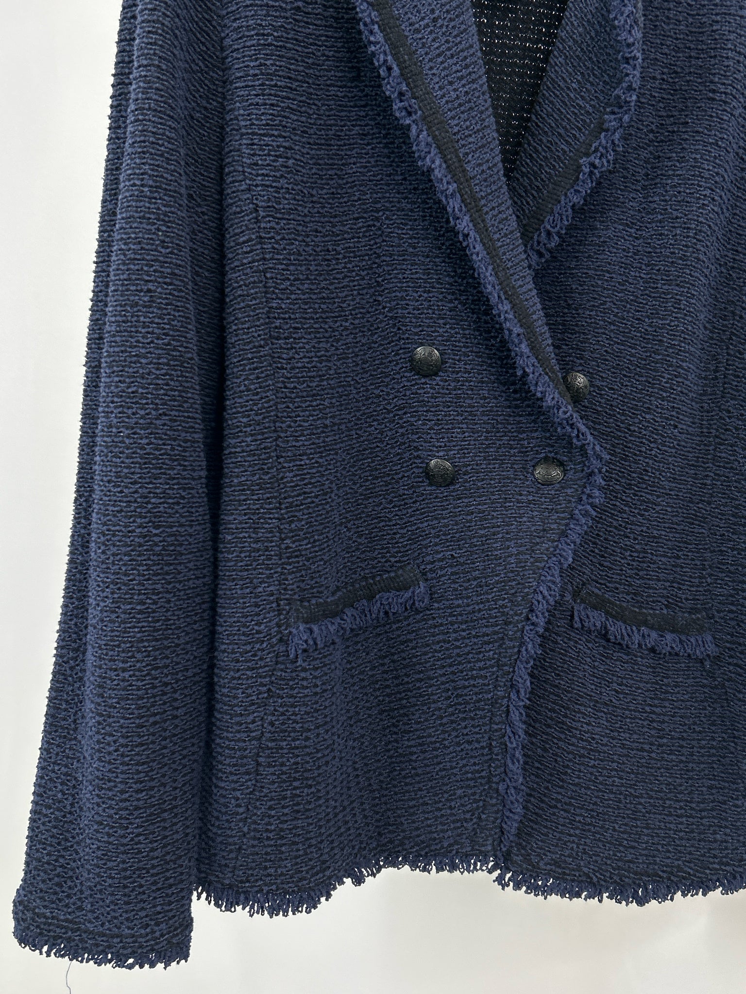 CHICO'S Size L Navy Women Jacket