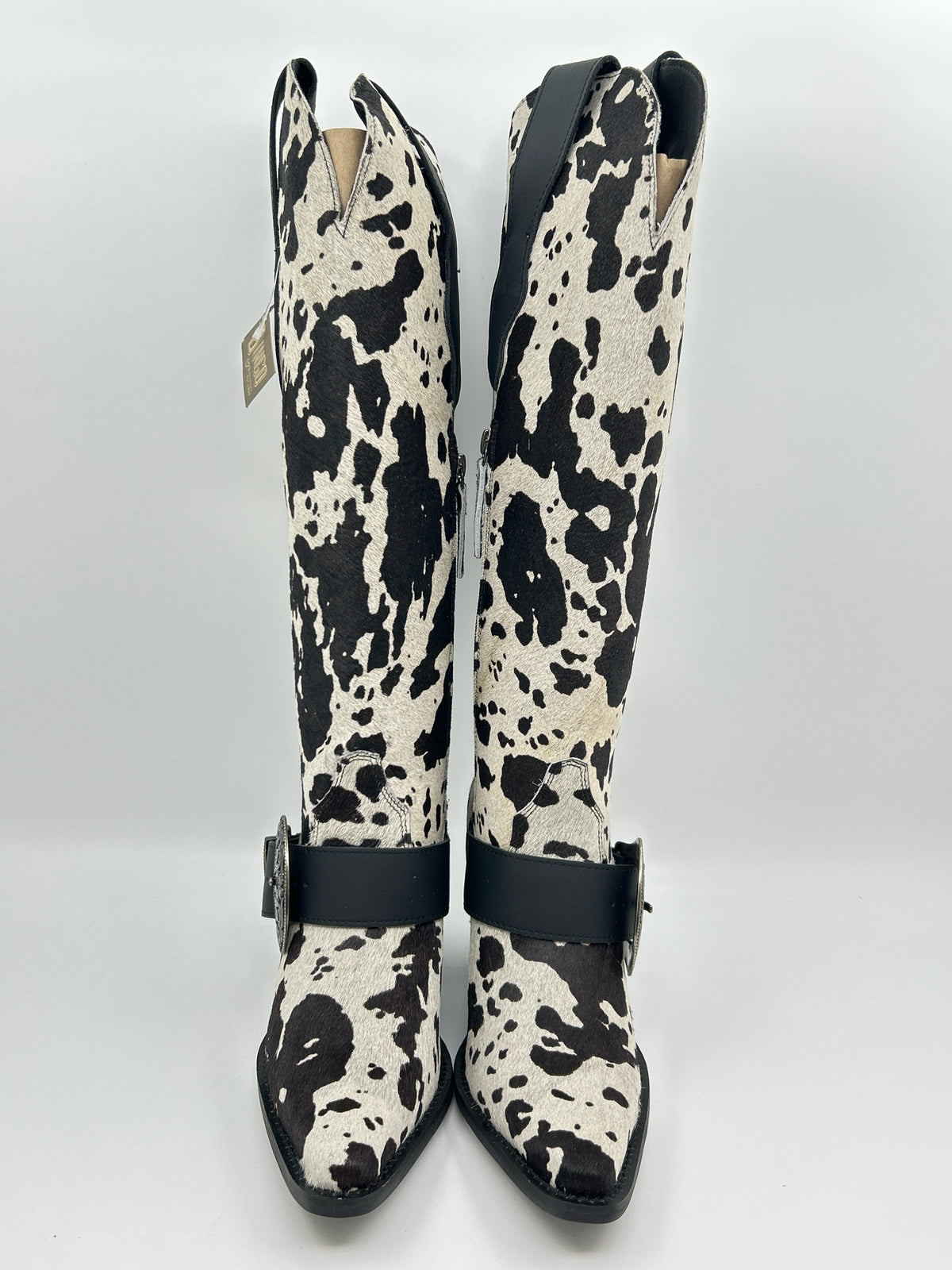 DINGO Size 8.5M Black & White Women Boots