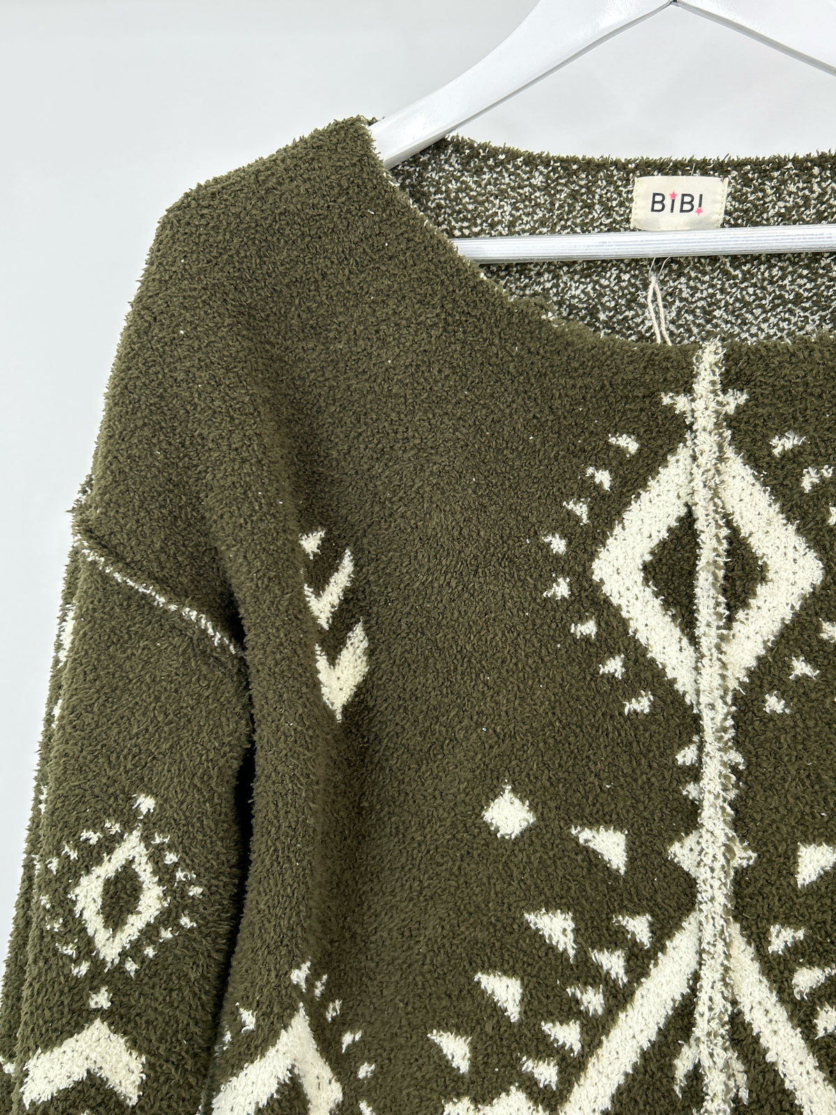 BIBI Size S OLIVE GREEN Women Sweater