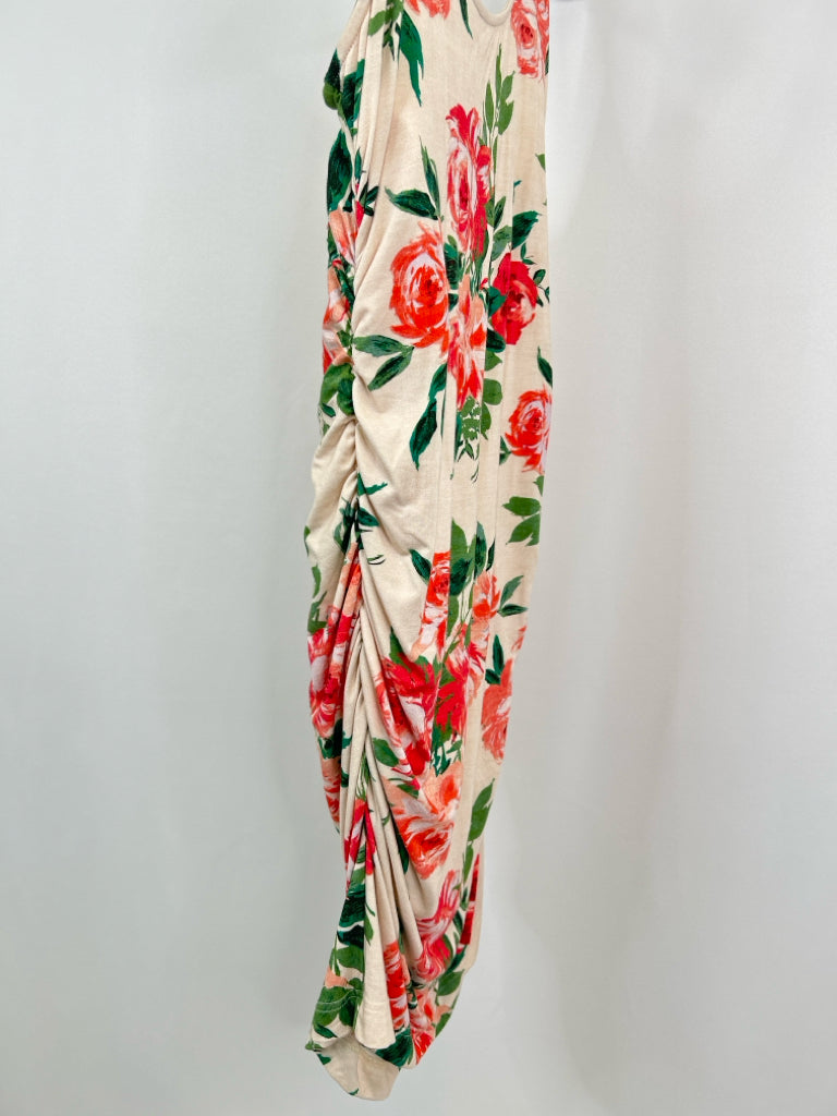 DAILY PRACTICE Size XL Orange Print Women's Dress