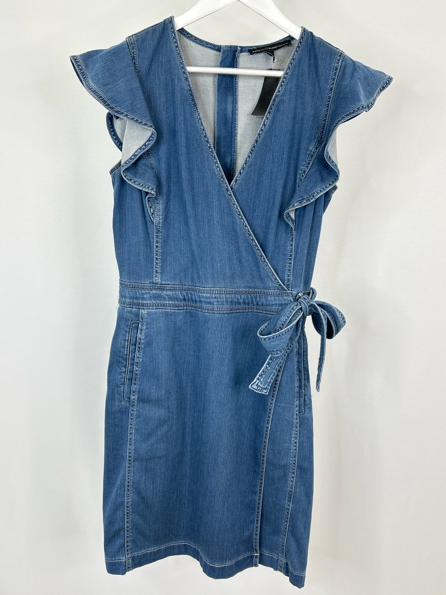 White House Black Market Size 8 Blue Women Dress
