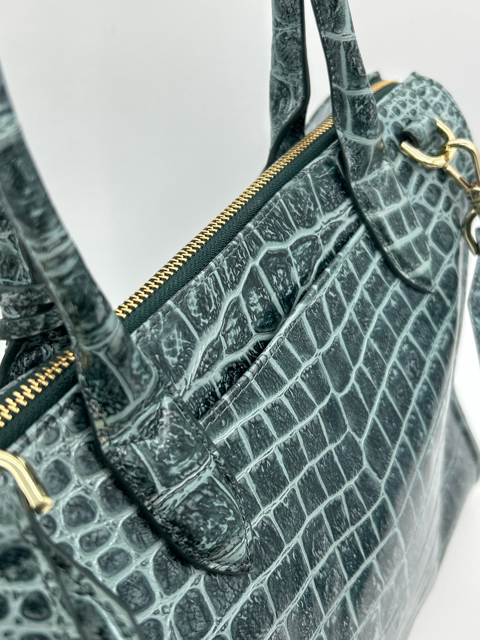 BRAHMIN Teal Green Women Purse