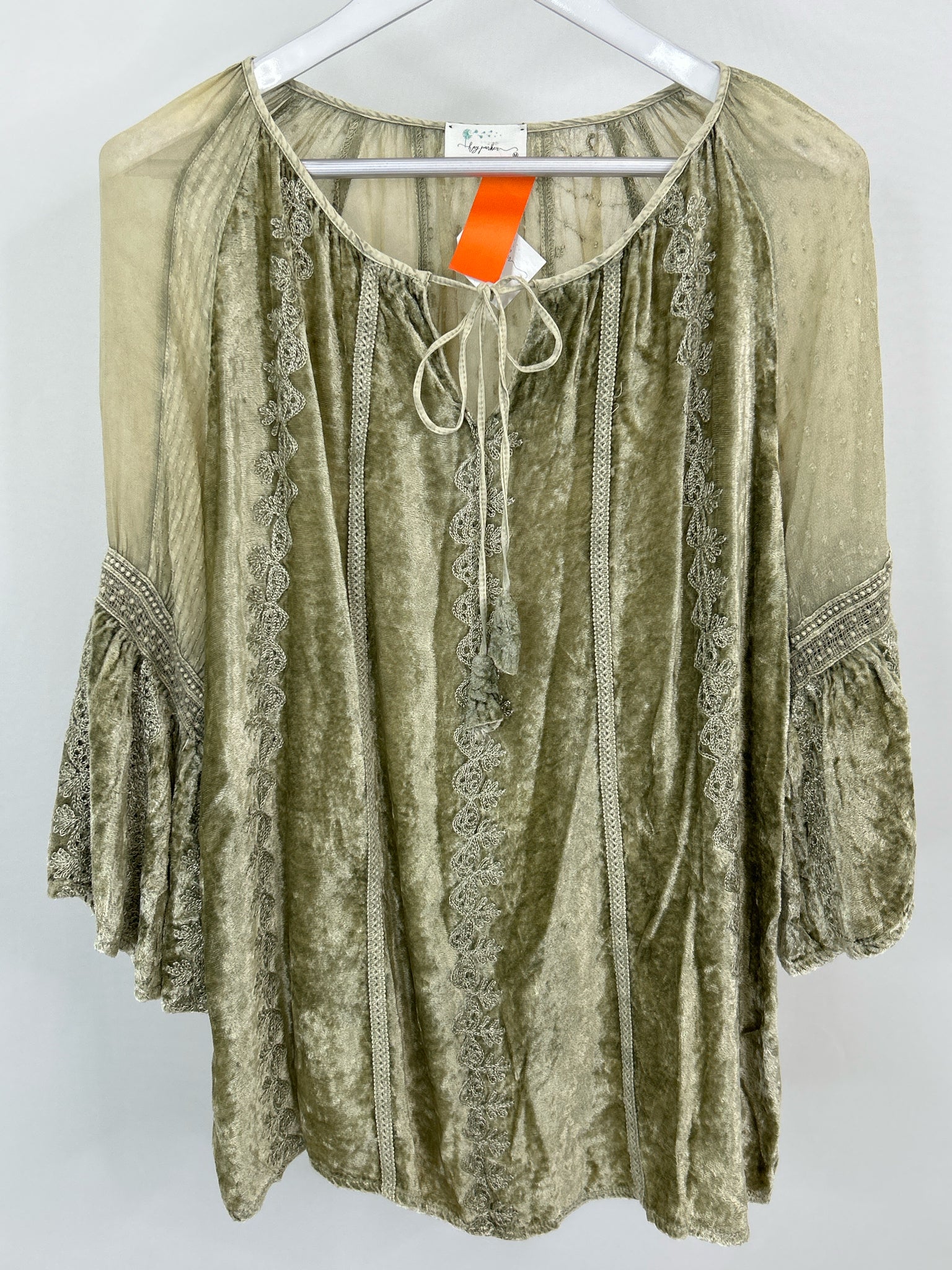 HAY PARKER Size L Light Olive Women Tunic NWT