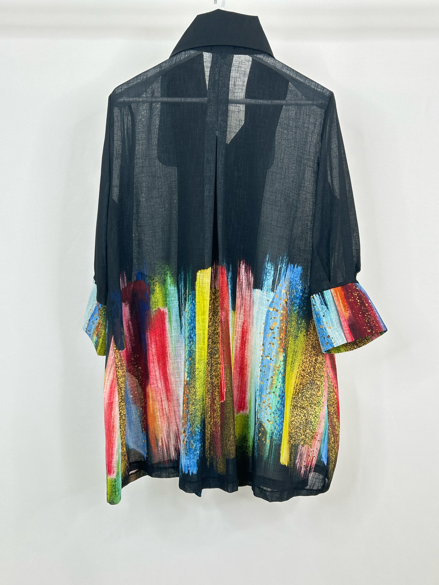 DAMEE Size XXL Black Print Women Jacket