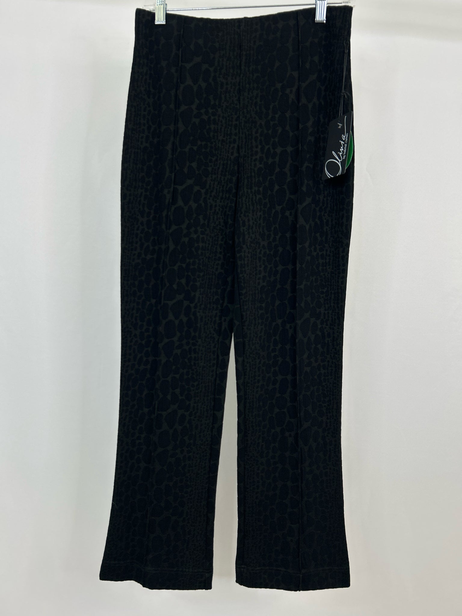 OLIVIA BY HABITAT CLOTHES Size S Black Print Women Pants