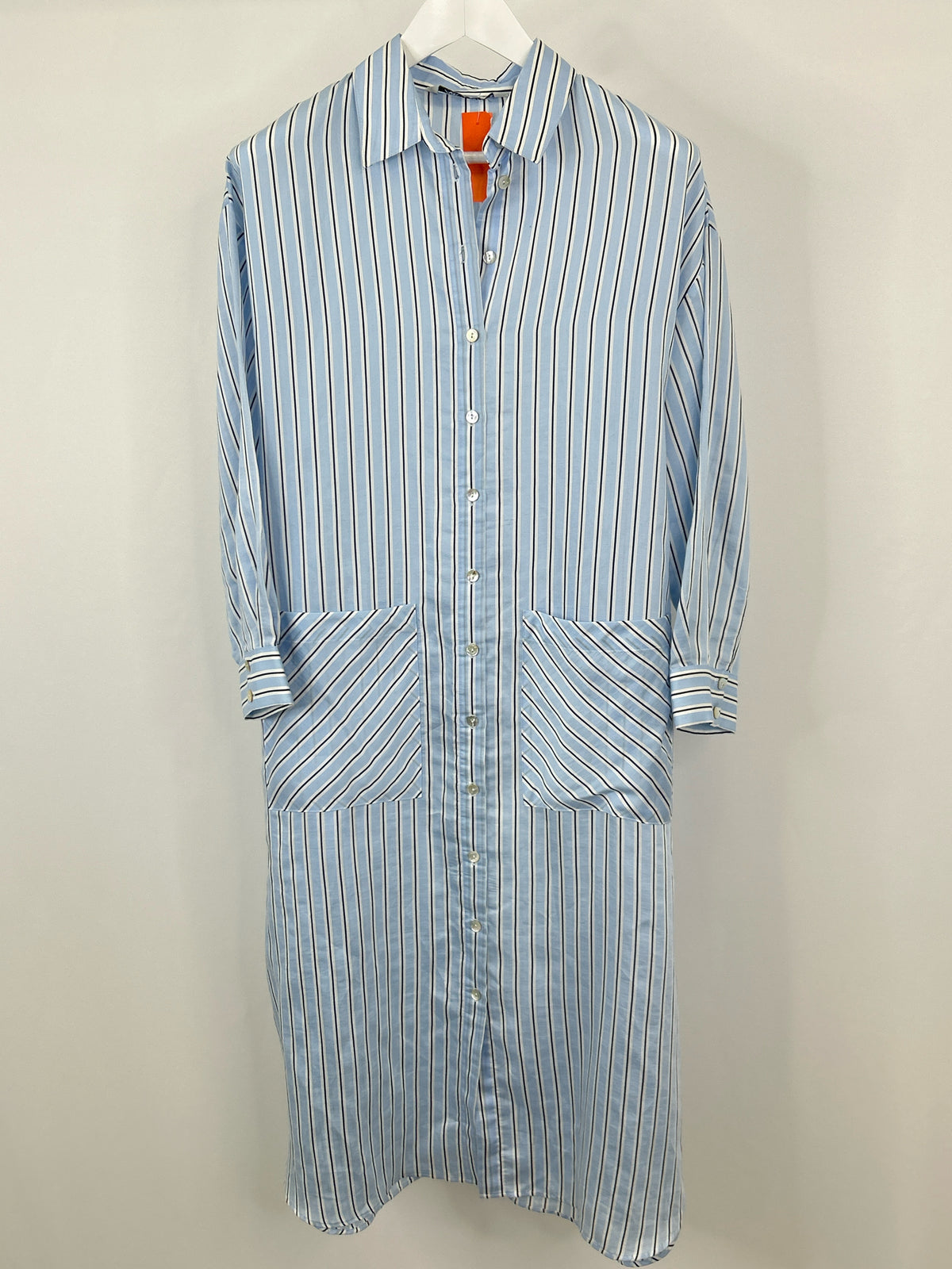 ZARA Size S blue and white Women Dress