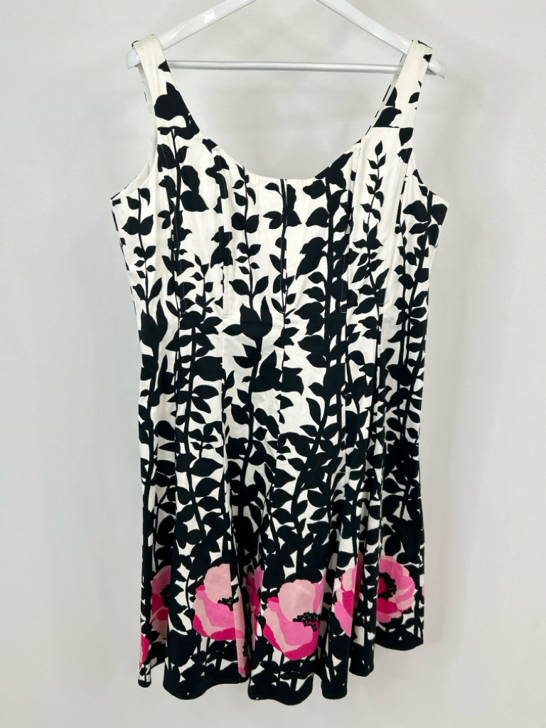 NINE WEST Size 18 White and Black Women's Dress NWT