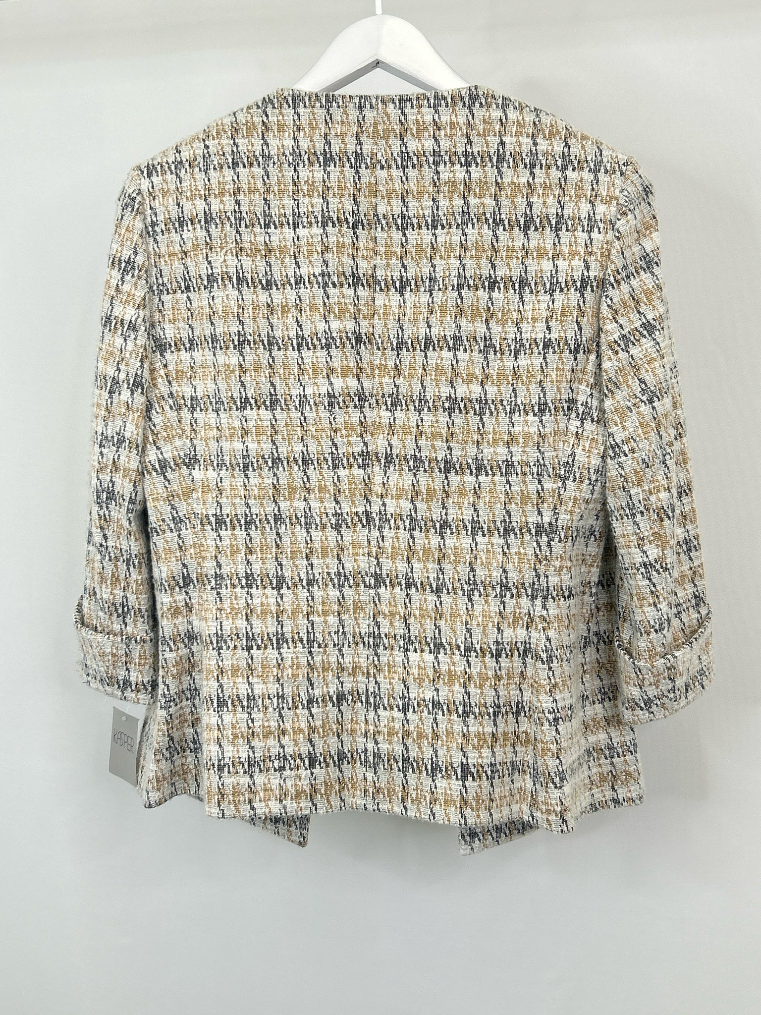 KASPER Size M White and black Women Jacket