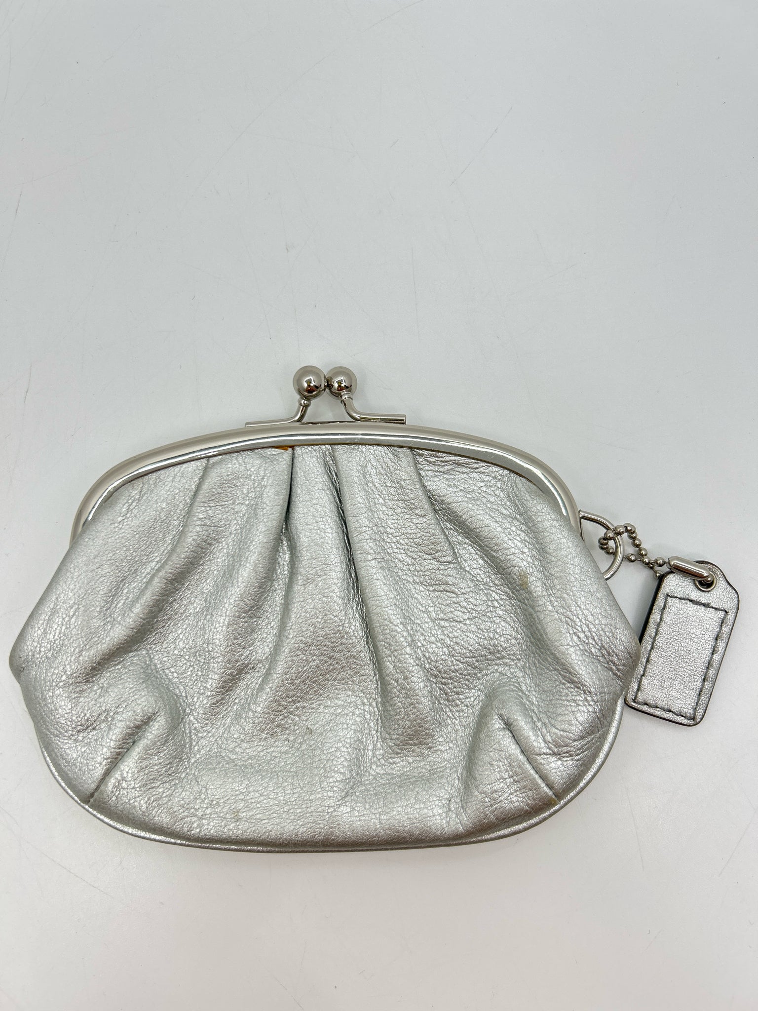 Coach Silver Metallic Women Purse
