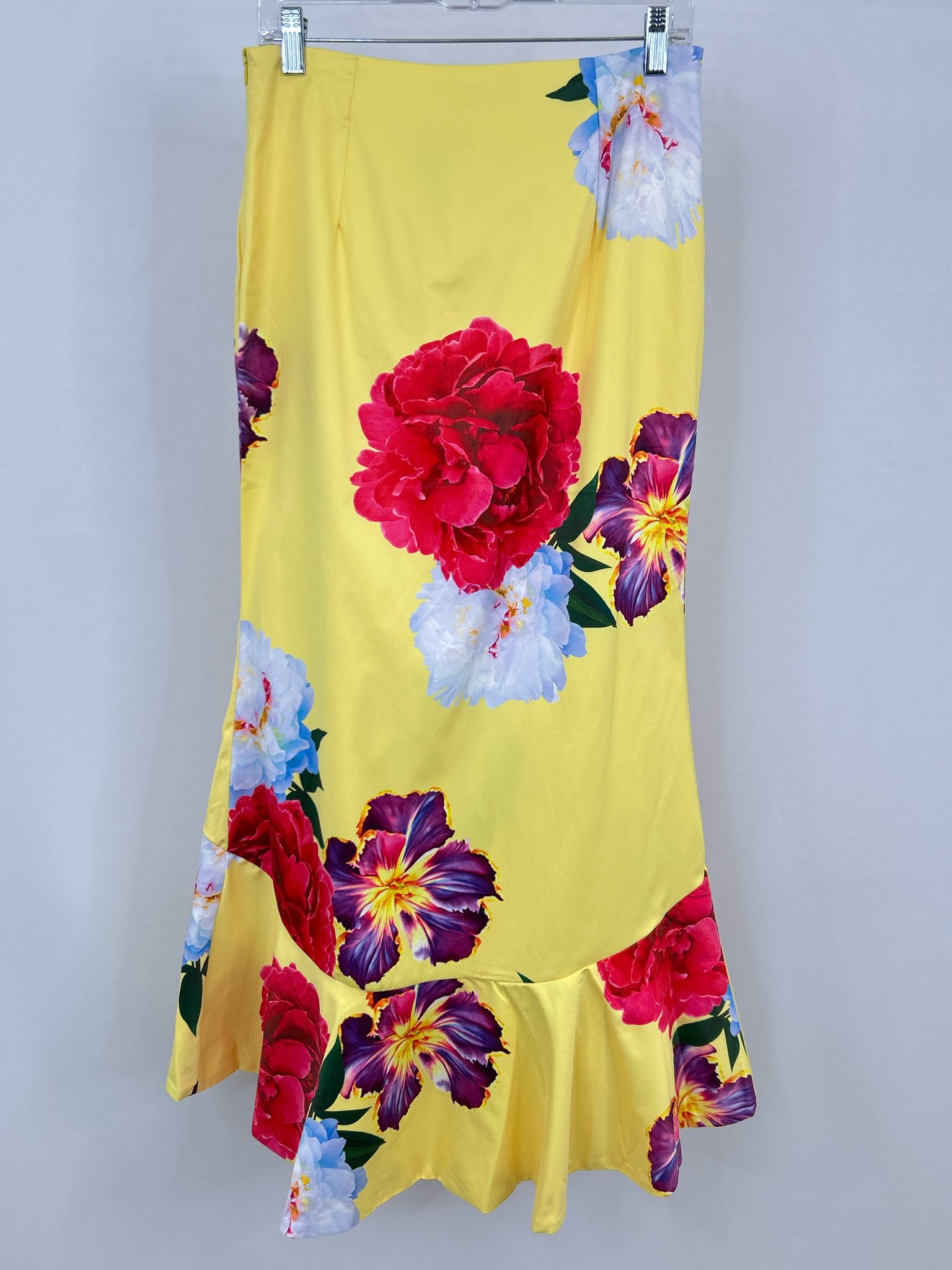 Dygarni California Size L YELLOW FLORAL Women Skirt