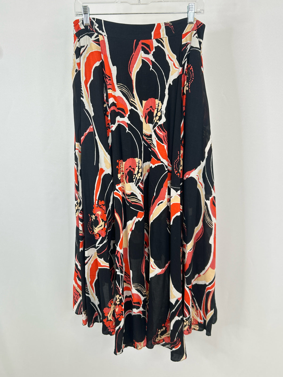 FREE PEOPLE Size 10 Black & Red Women Skirt
