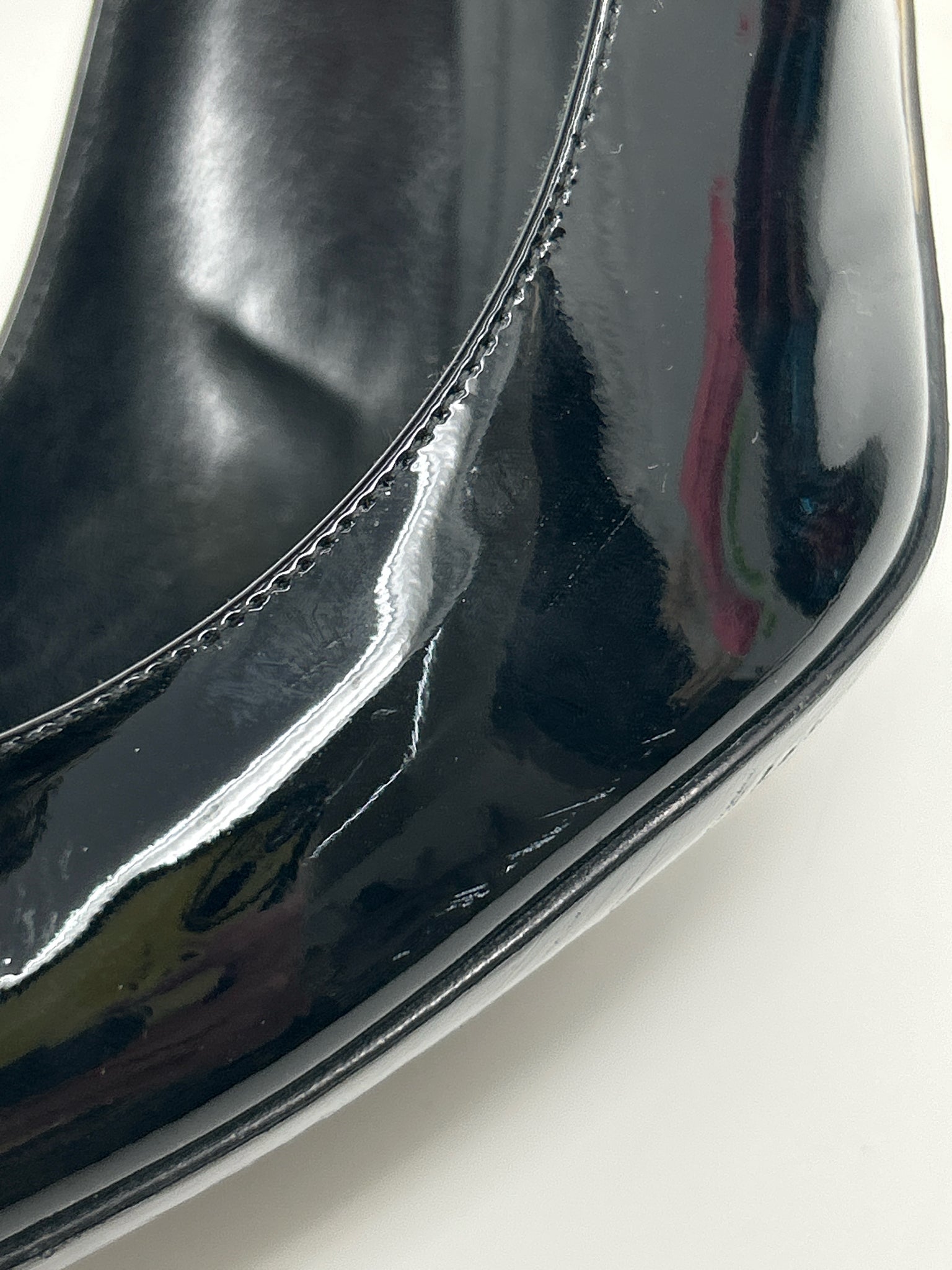 YVES SAINT LAURENT Size 37.5 Black Women Pumps