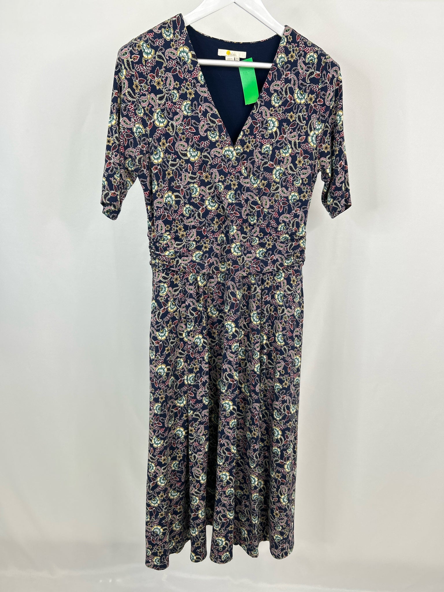 BODEN Size 10R Navy Print Women's Dress