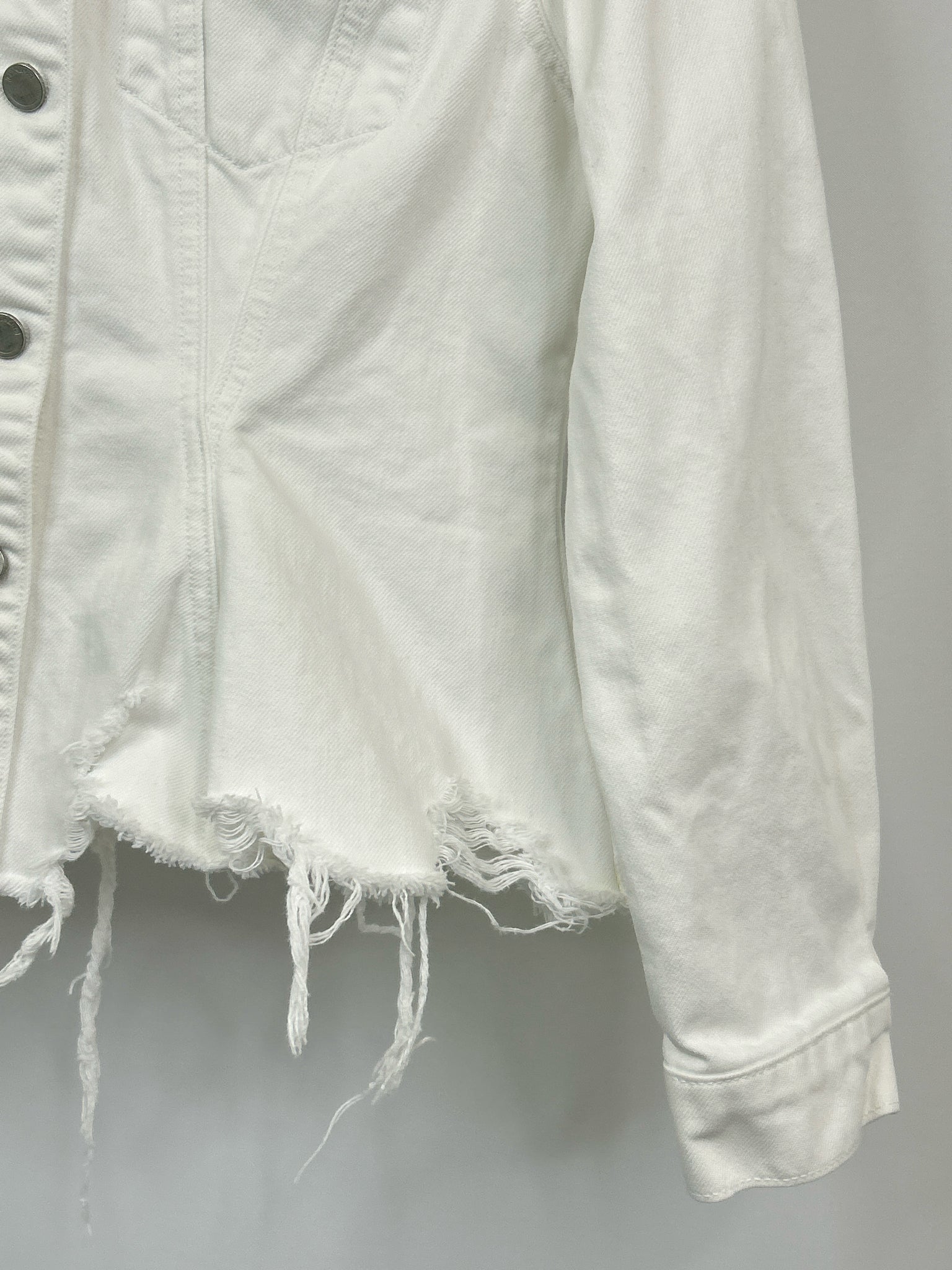 BLANK NYC Size L white denim Women Jacket