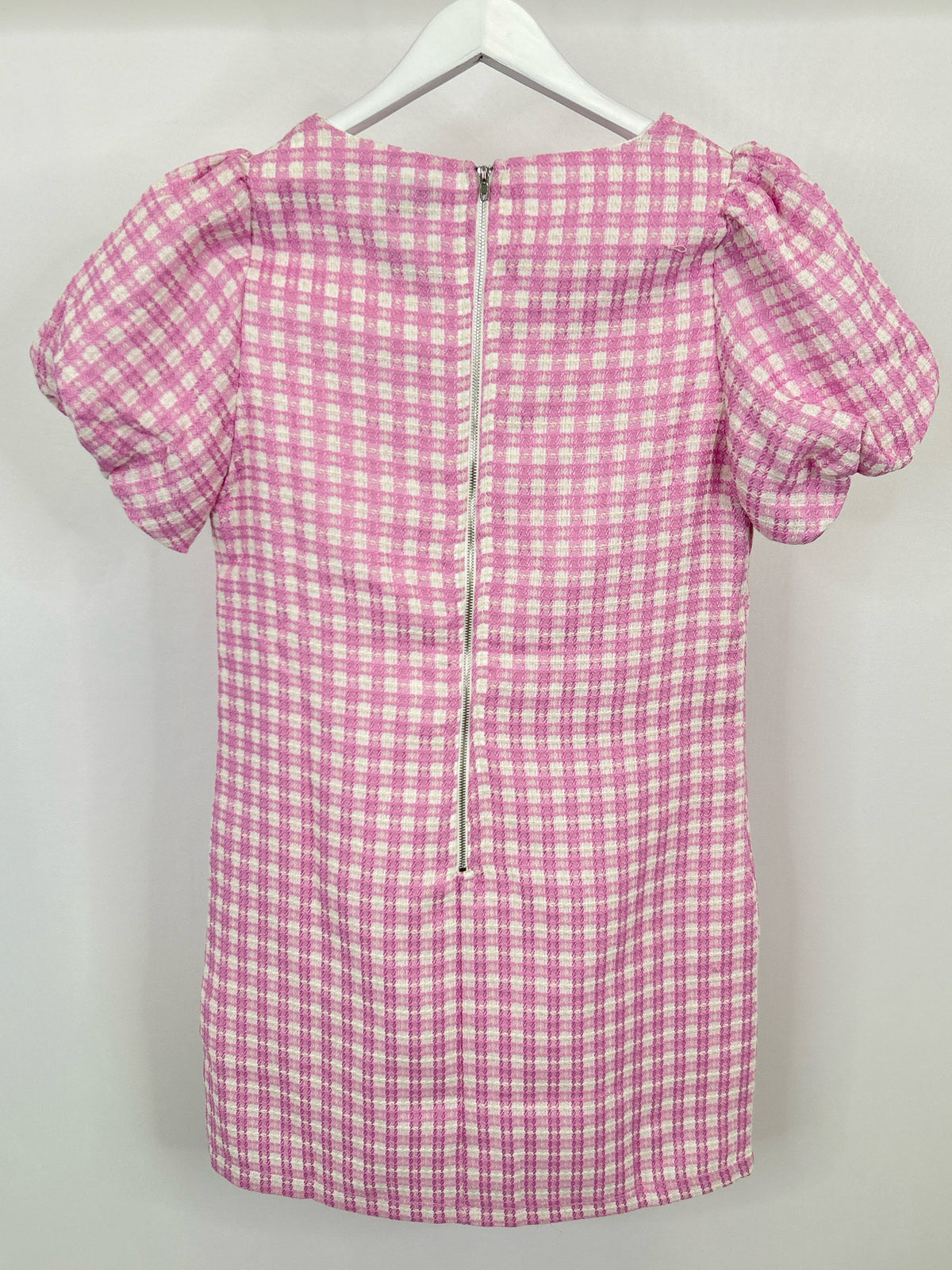 AURA Size M Pink Print Women Dress