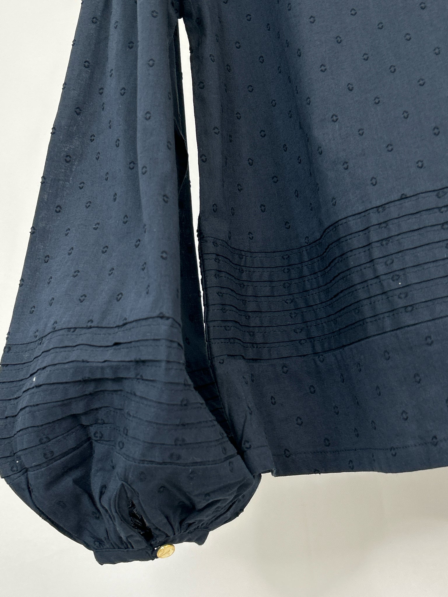 1 People Size S Navy Women Blouse