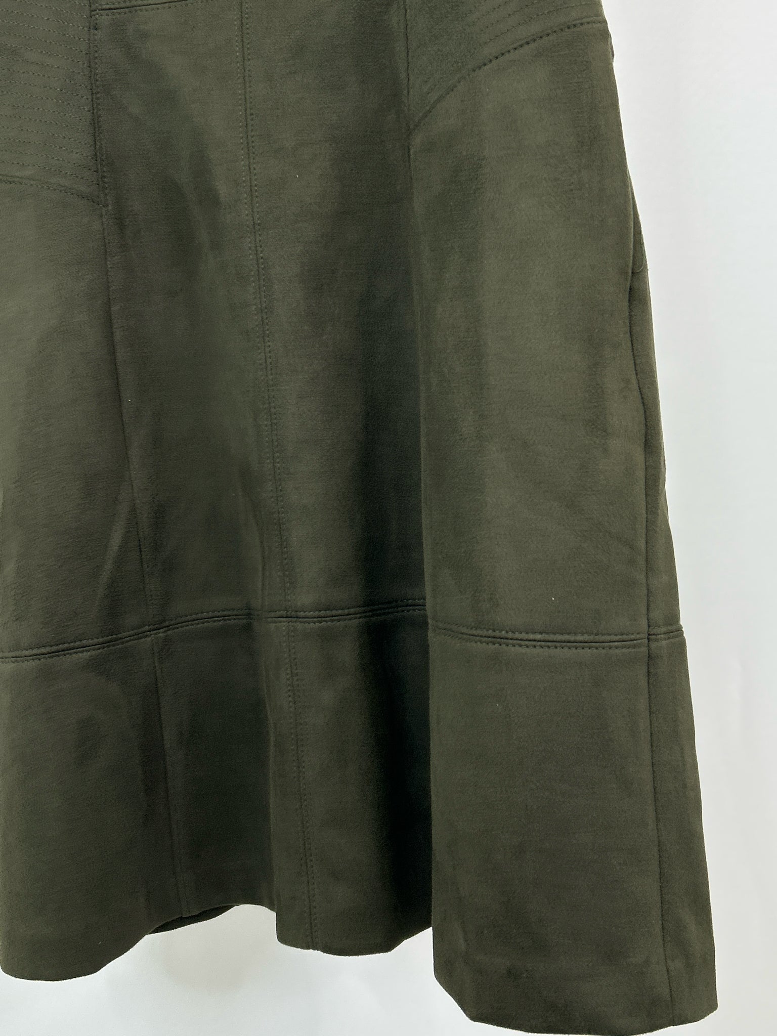 White House Black Market Size 10 Olive Green Women Dress