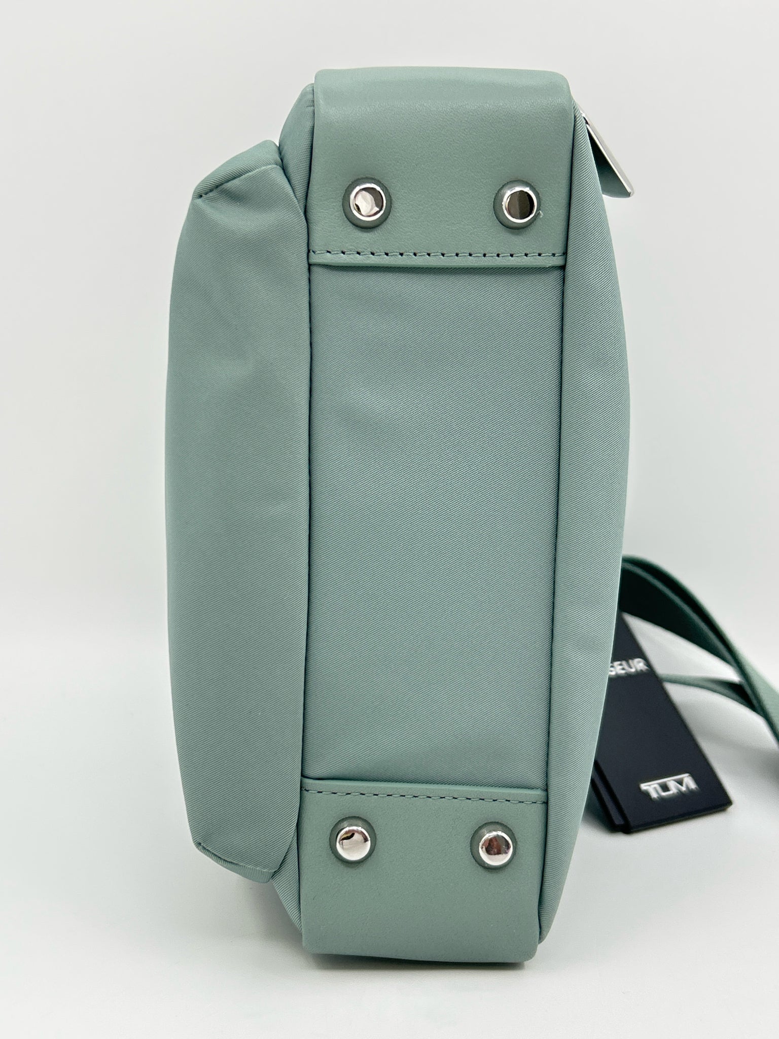 TUMI Light Blue Green Women Purse NWT