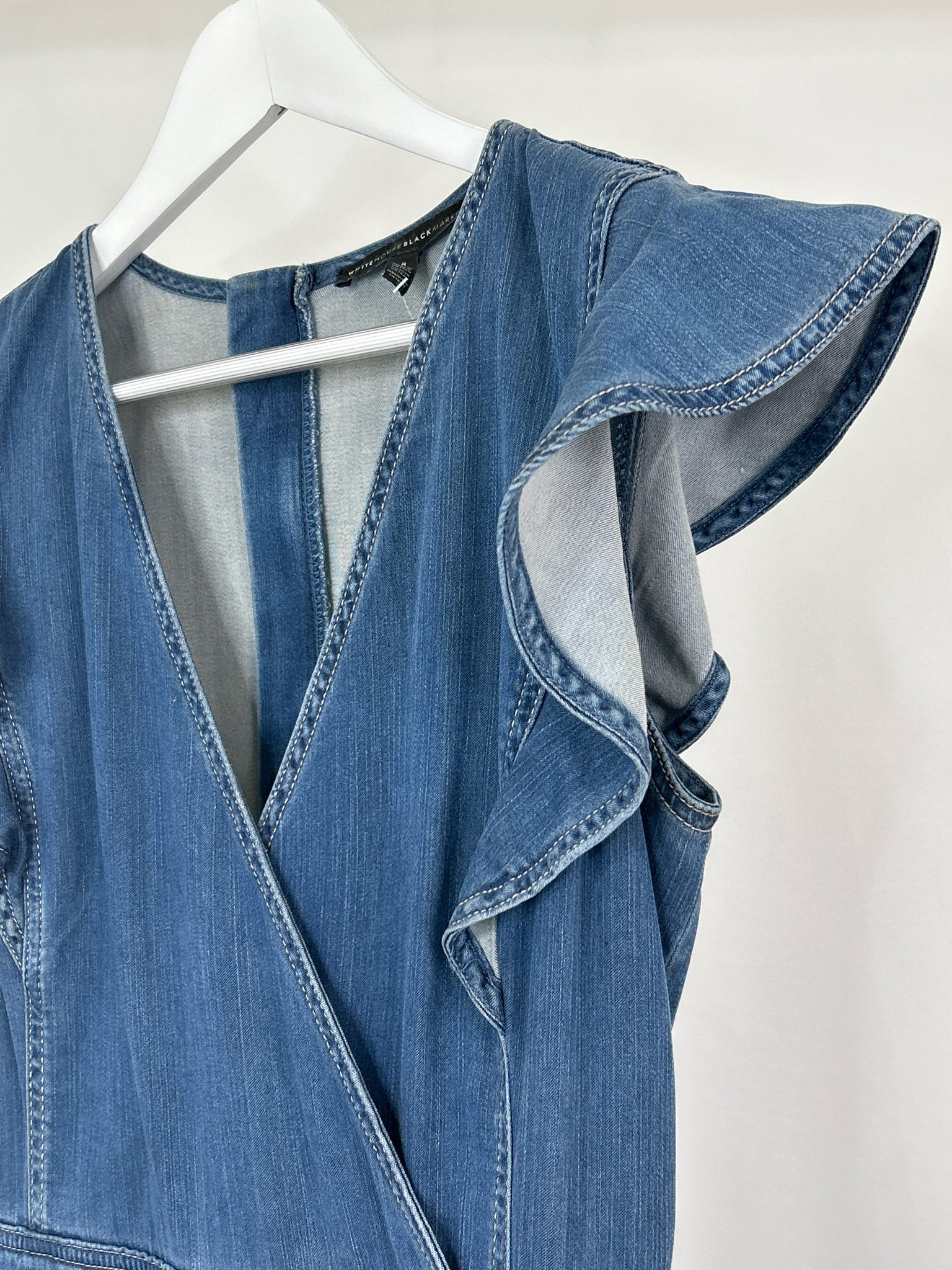 White House Black Market Size 8 Blue Women Dress