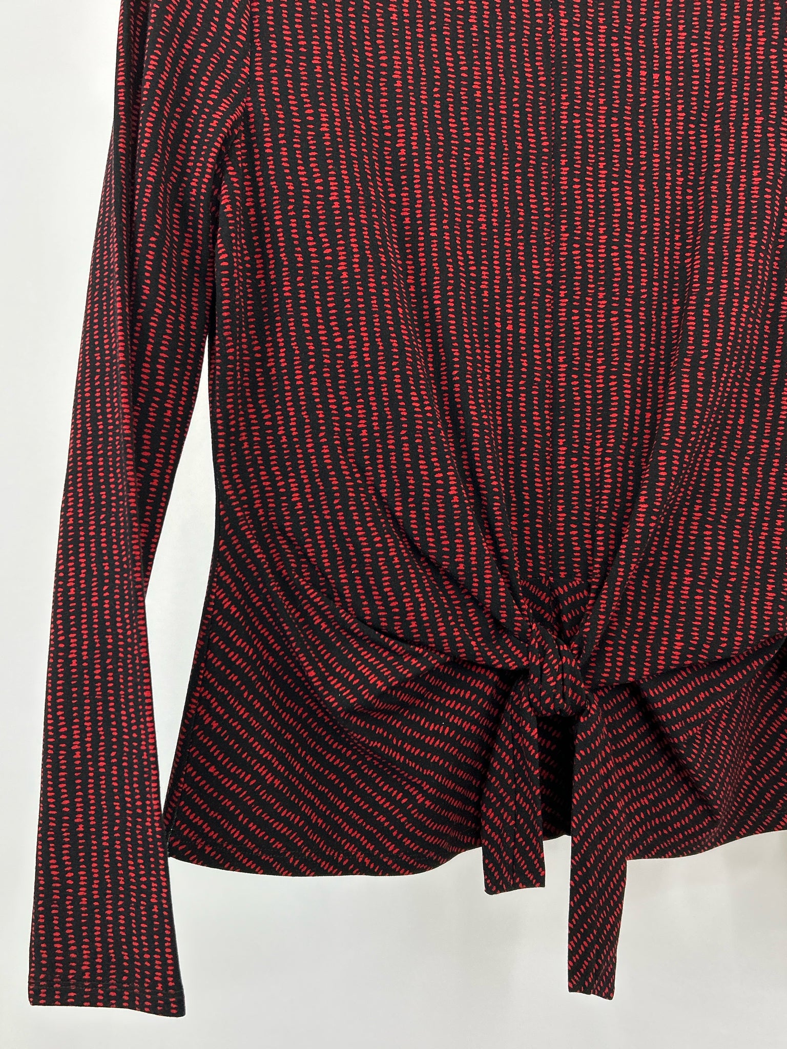 HABITAT Size S Red and Black Women Top NWT