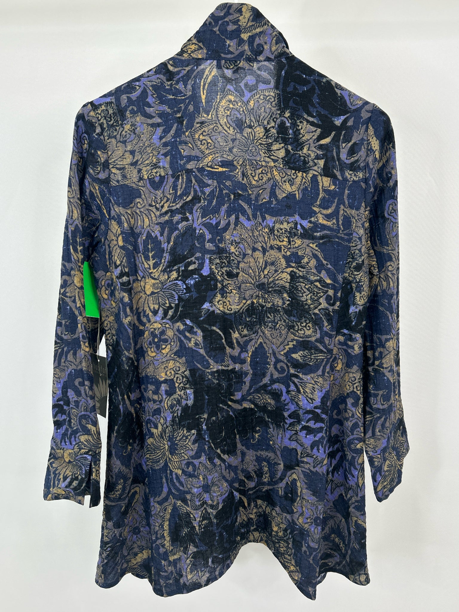 HABITAT Size S Blue Print Women Shirt NWT