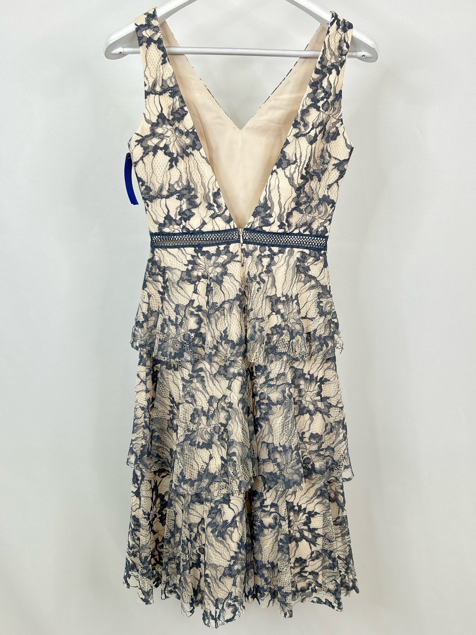 FAB'RIK Size S BLUE & CREAM Women Dress