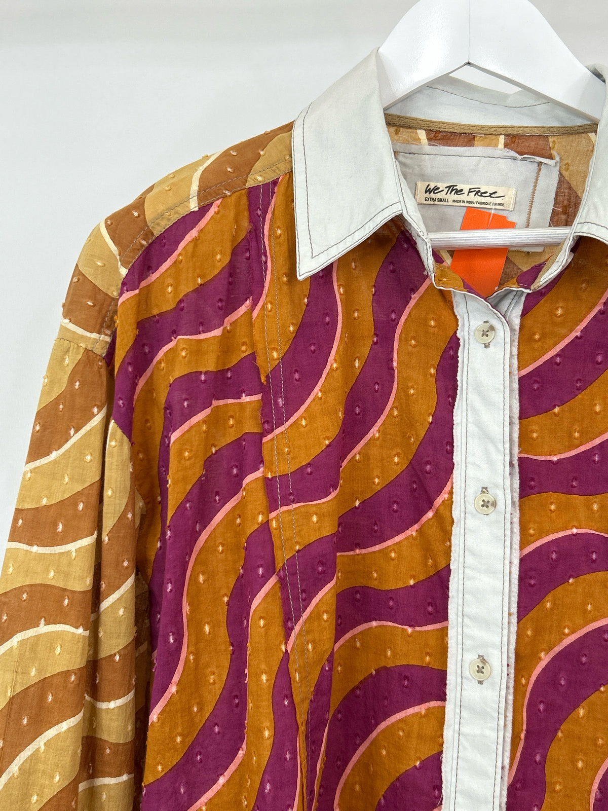 WE THE FREE Size XS burnt orange print Women Shirt