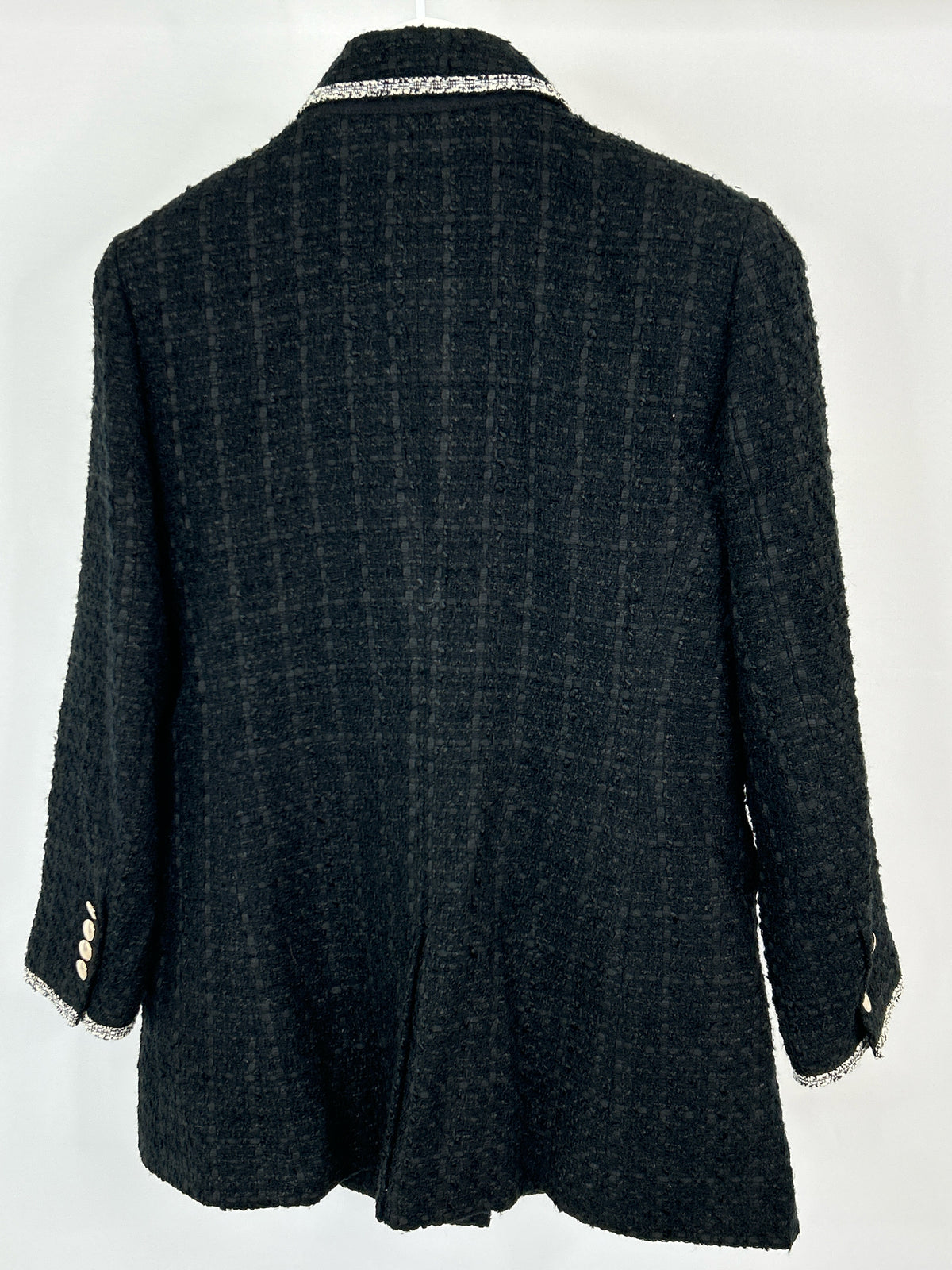 ANN TAYLOR Size M Black and White Women Blazer