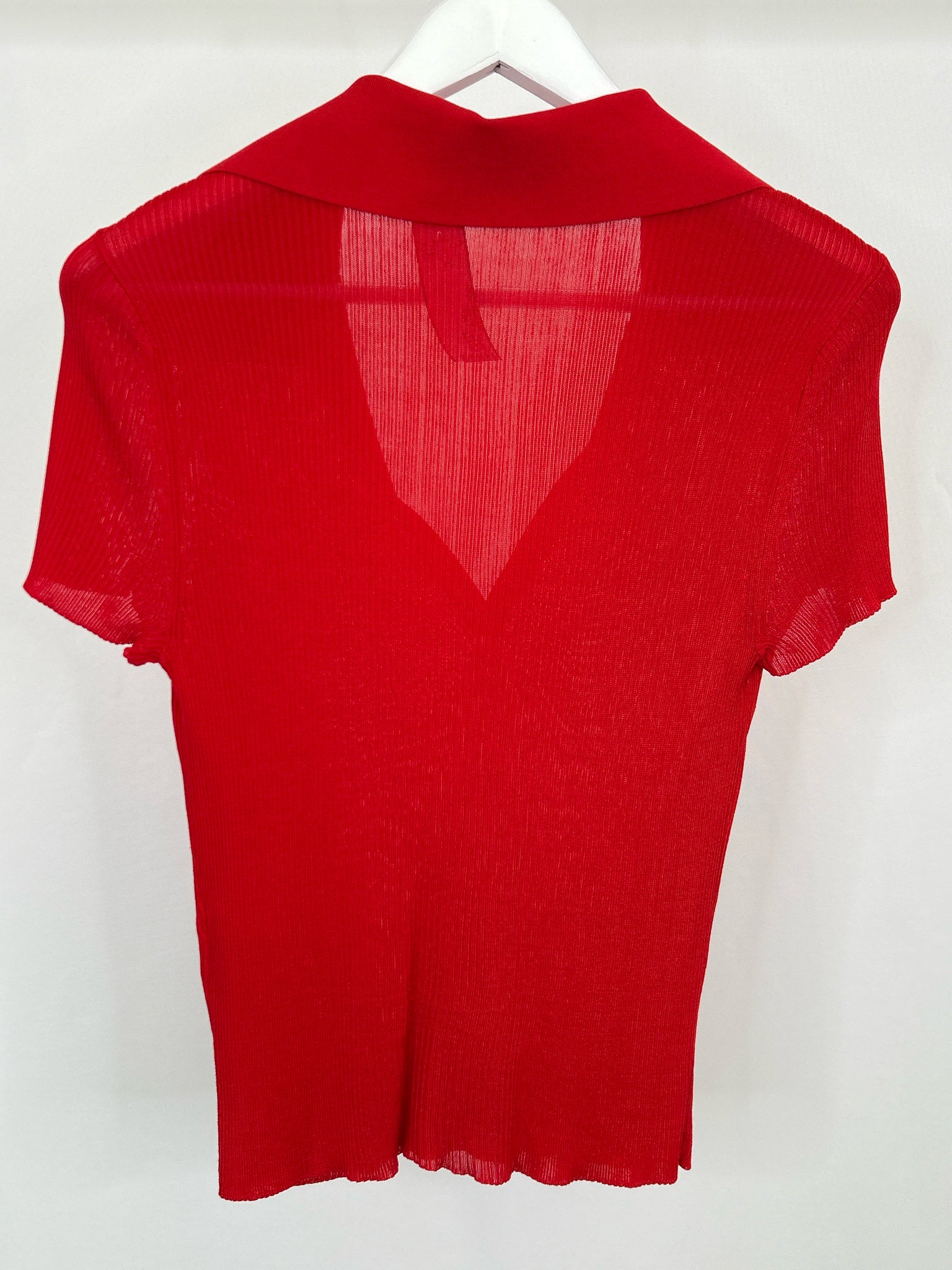 ALICE + OLIVIA Size L Red Women Top