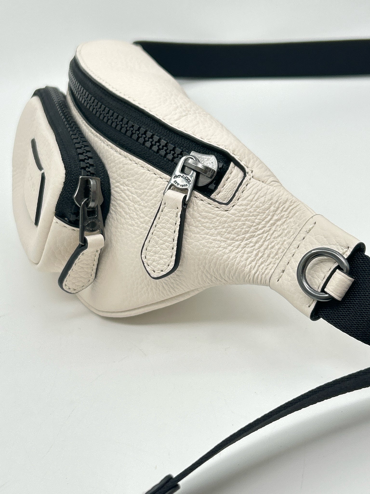 Coach Ivory Women Belt Bag Purse