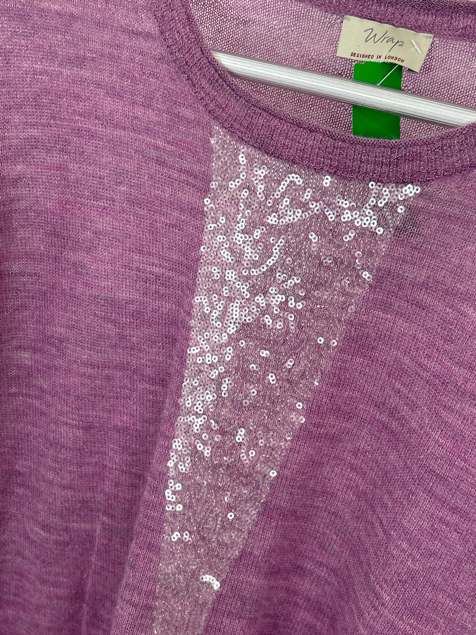 WRAP London Size M Purple Women Sweater NWT