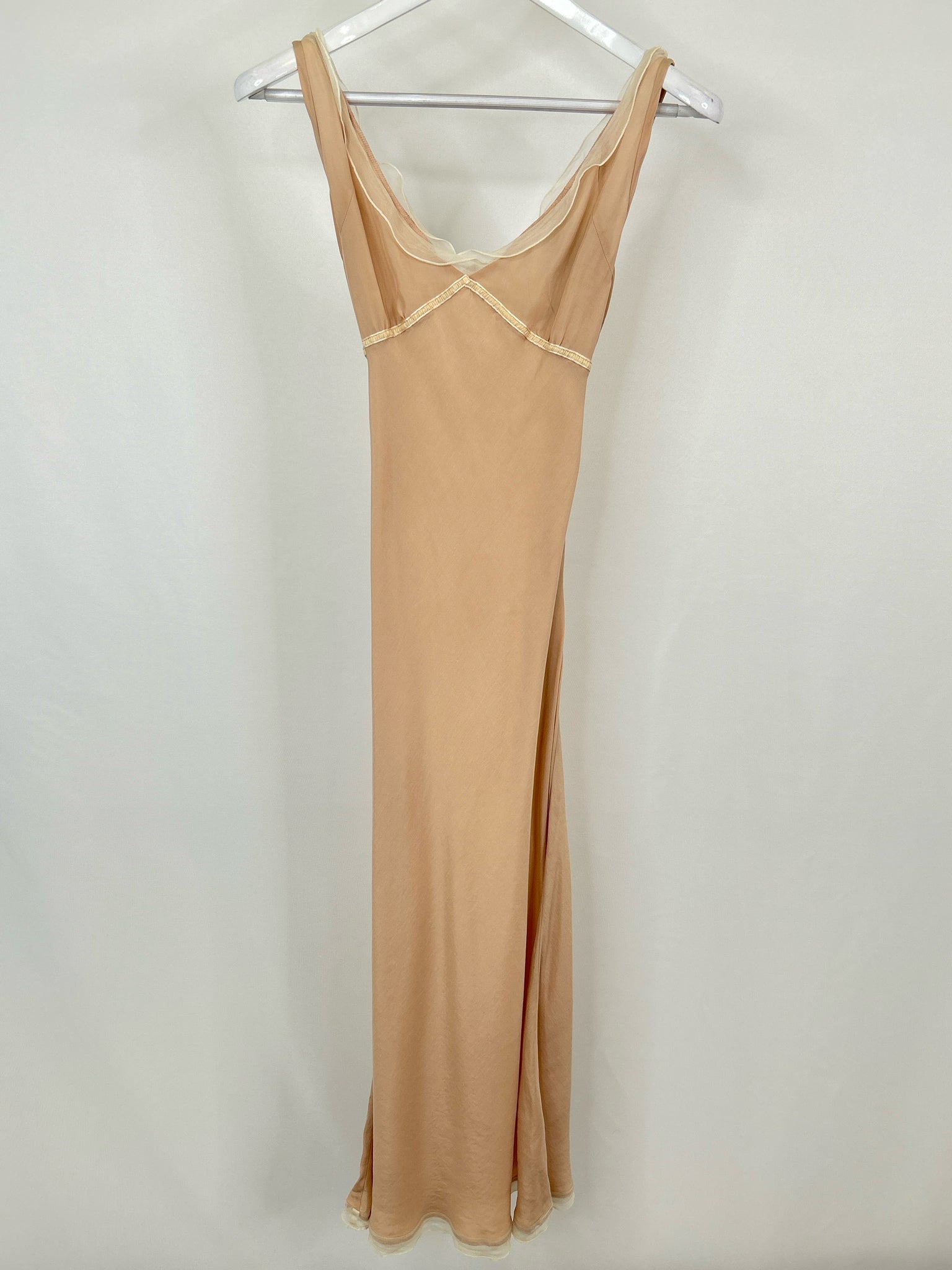 ODILLE Size 6 Peach Women Dress