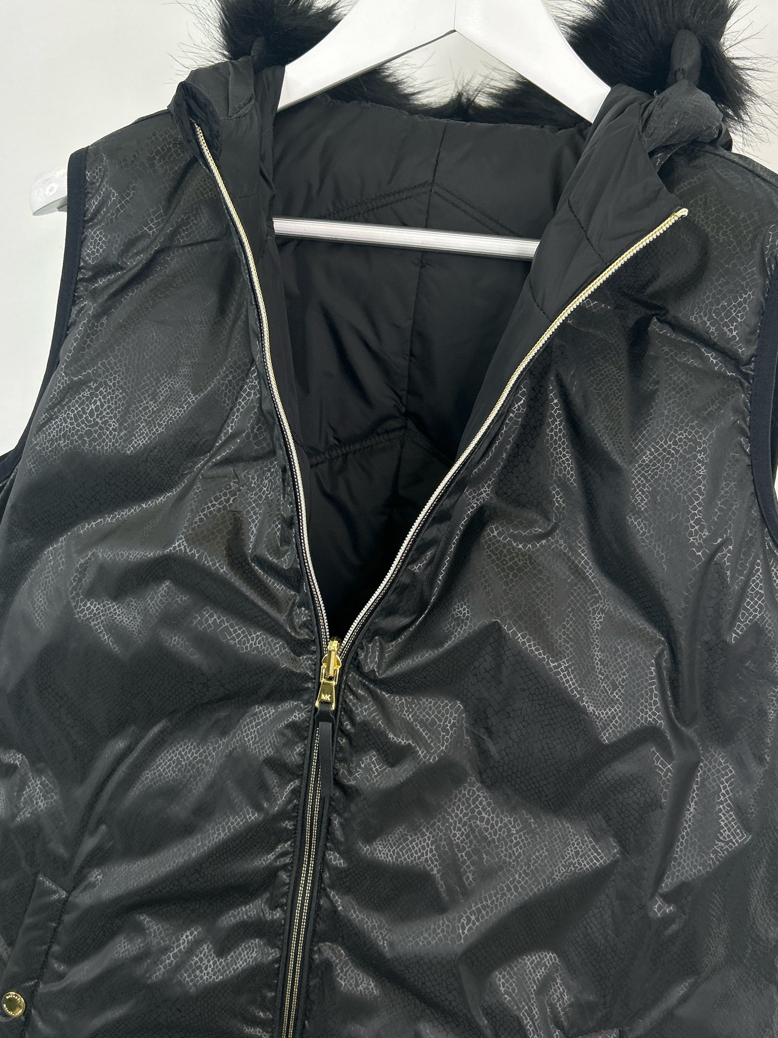 MICHAEL MICHAEL KORS Size L Black Women Vest