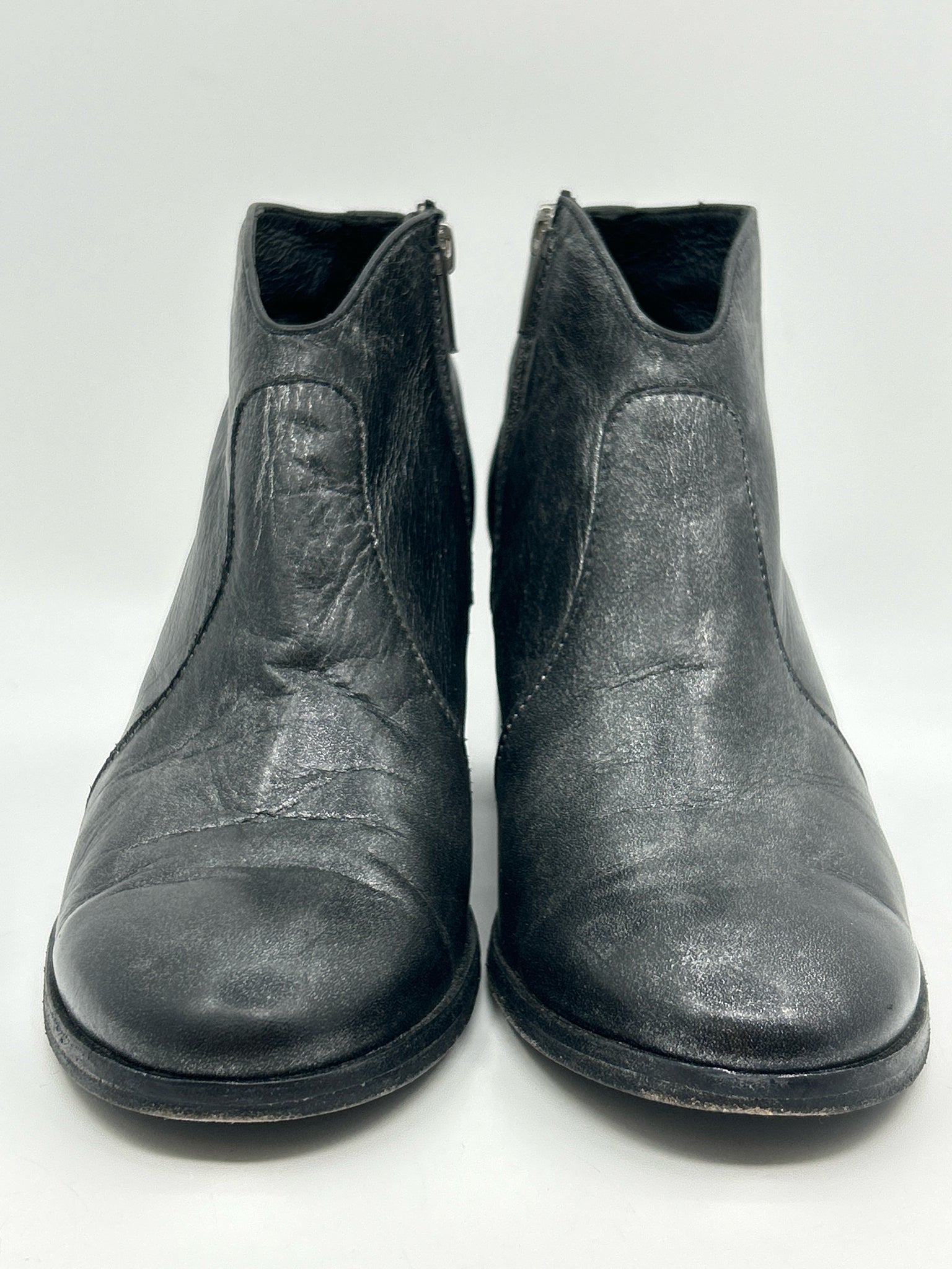 FRYE Size 8.5B Black Metallic Women Booties