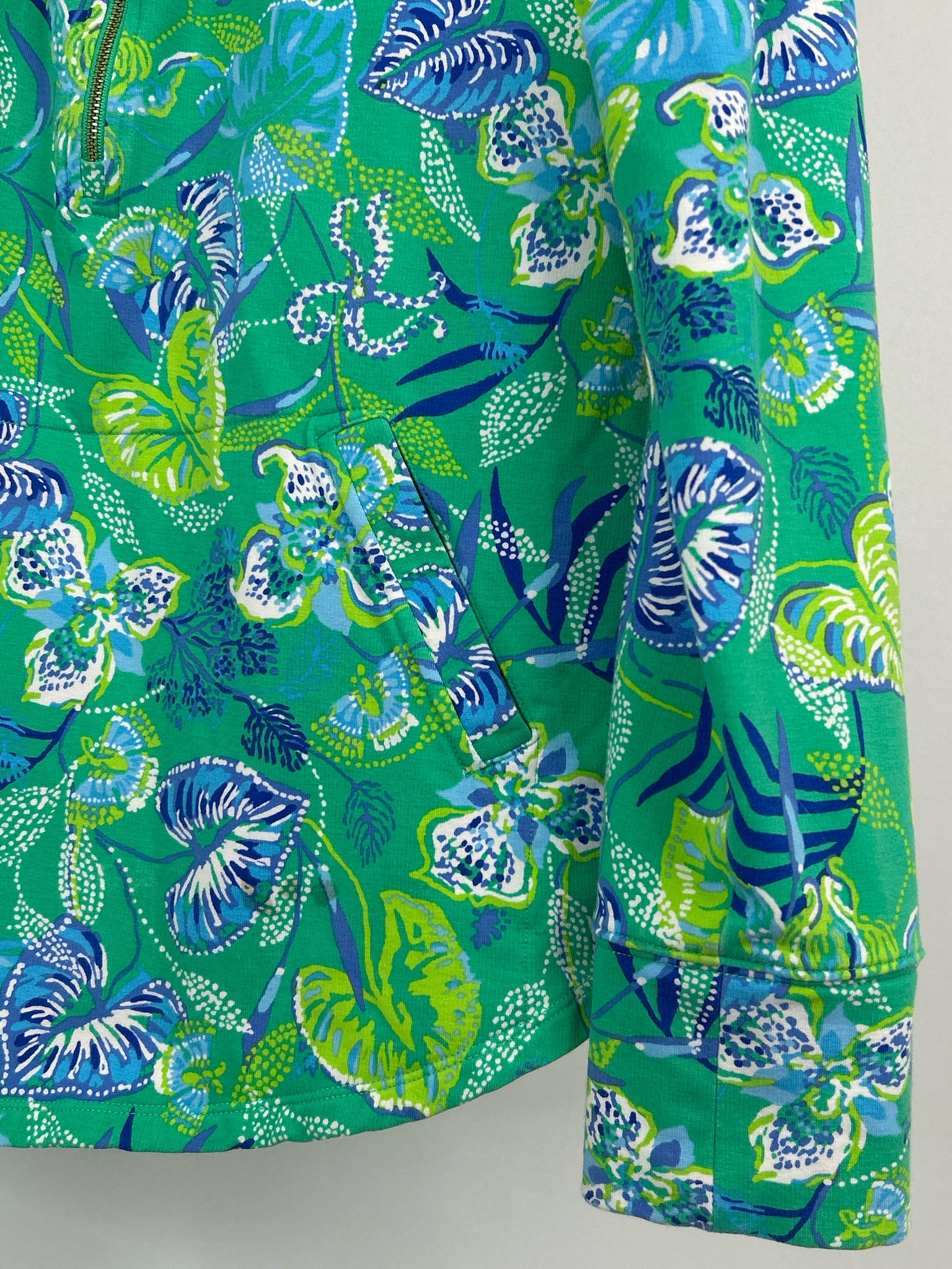 LILLY PULITZER Size M Green Print Women Pullover