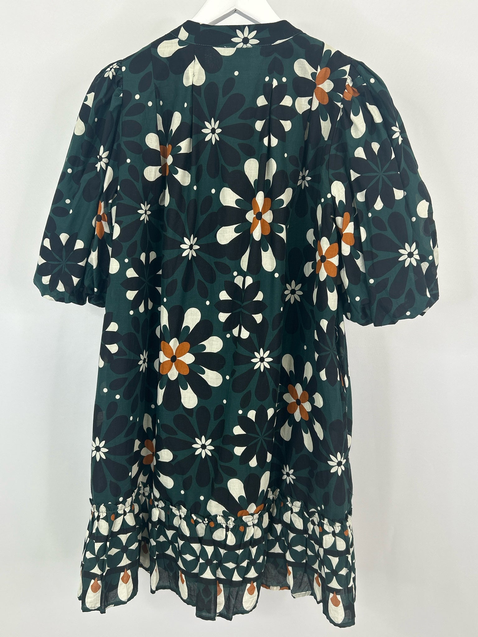 J. MARIE Size M Green Floral Women Dress