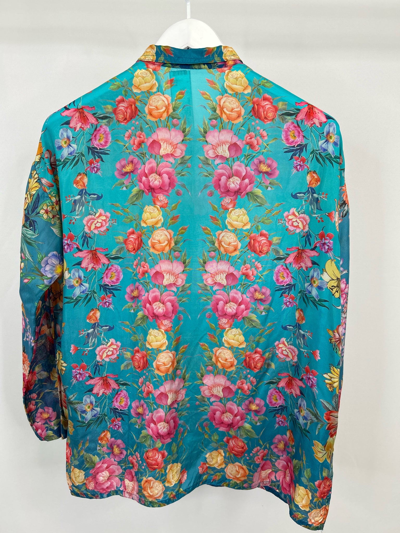 JOHNNY WAS Size XS Blue floral Women Top