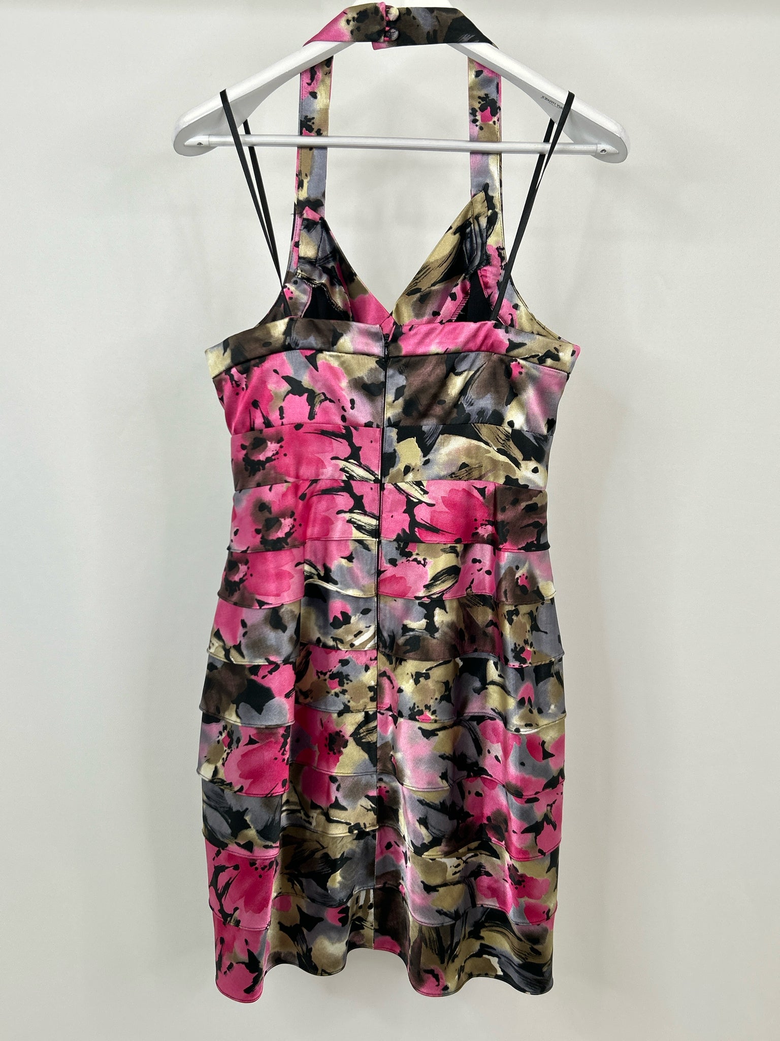 LONDON TIMES Size 10 Pink Print Women Dress