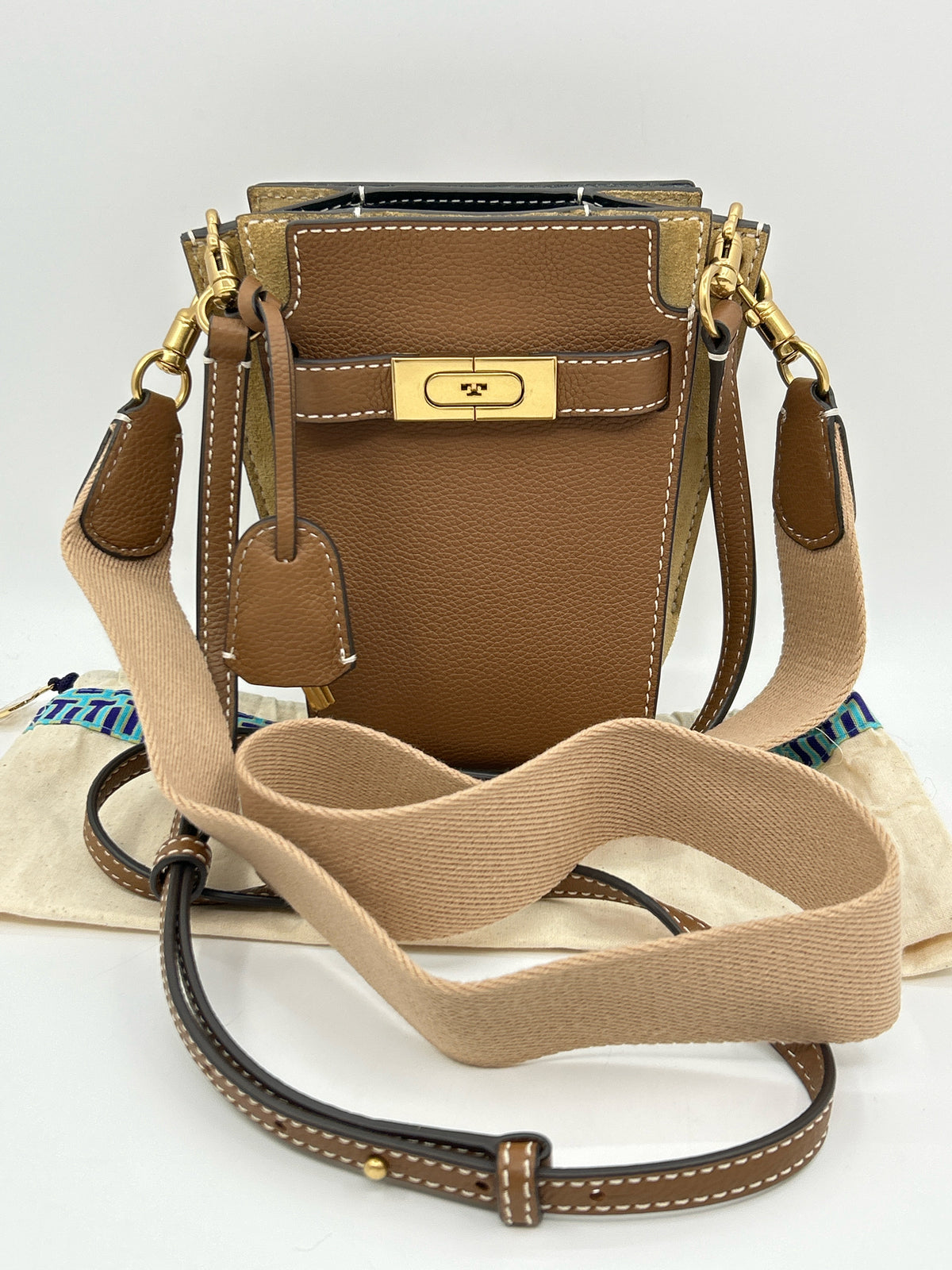 TORY BURCH TAN AND BROWN Women Purse