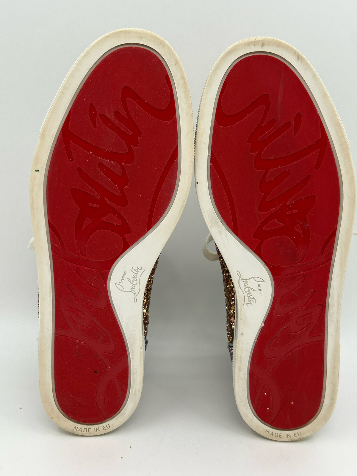 CHRISTIAN LOUBOUTIN Size 39.5 Gold Women Sneakers