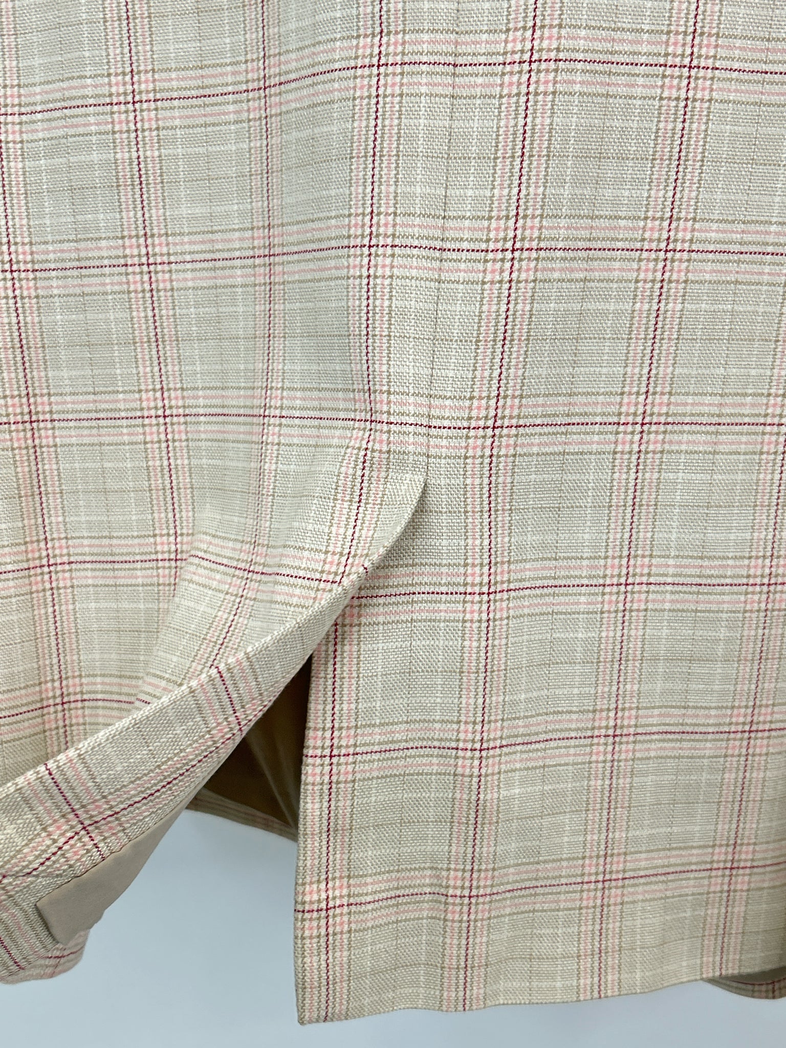 ANN TAYLOR Size 14 Beige Print Women Blazer