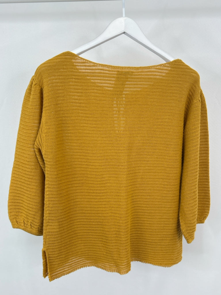 SUNDANCE Size M Mustard Sweater