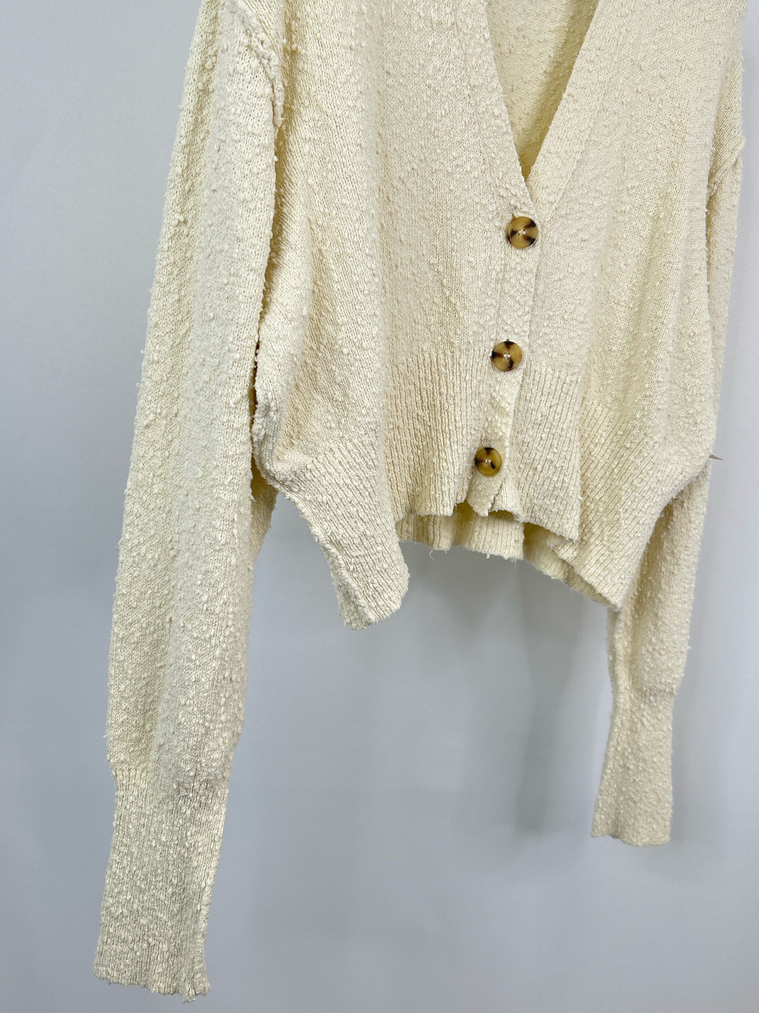 FREE PEOPLE Size XS Cream Women Cardigan