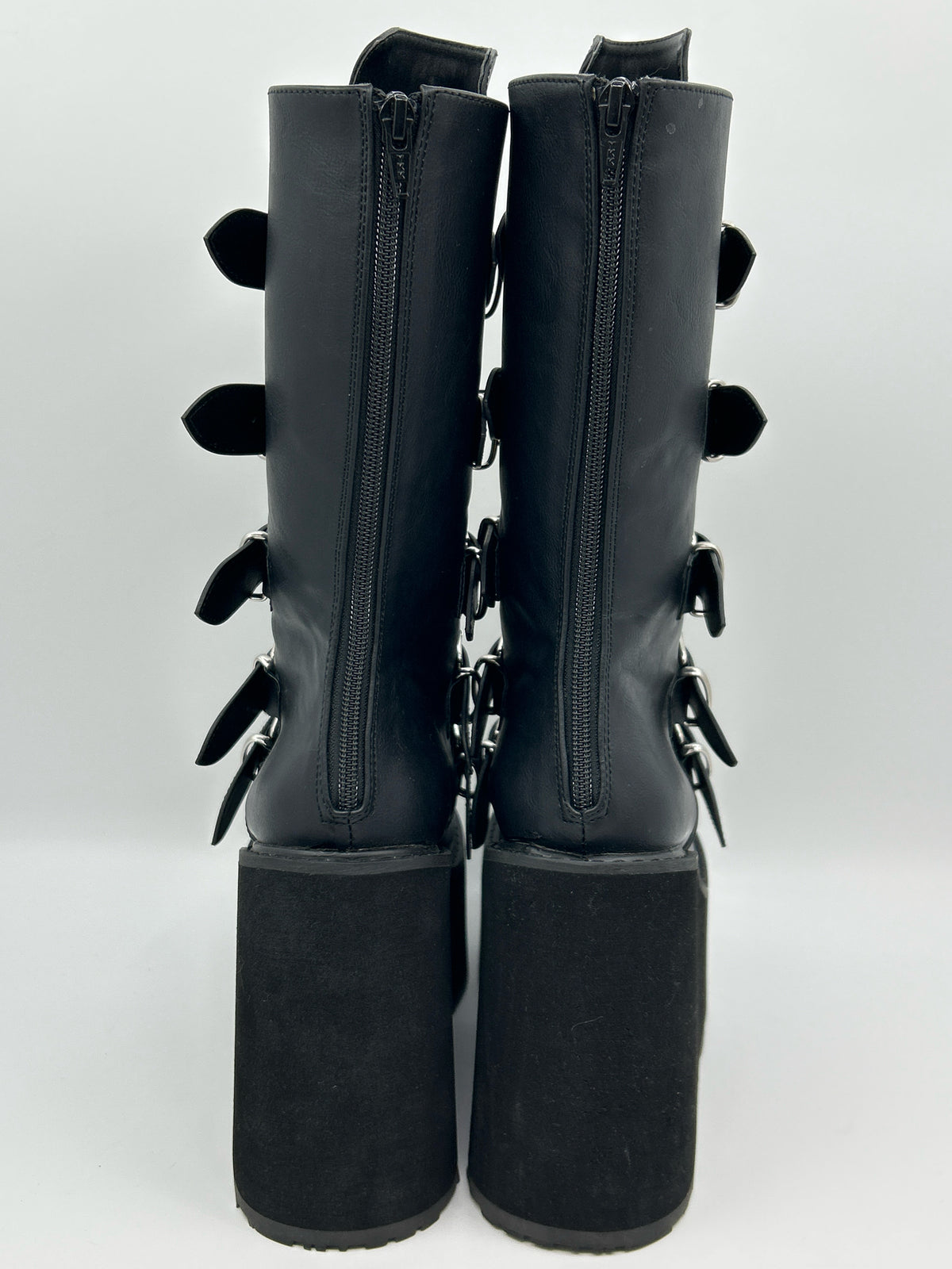 DEMONIA Size 10 Black Women Boots