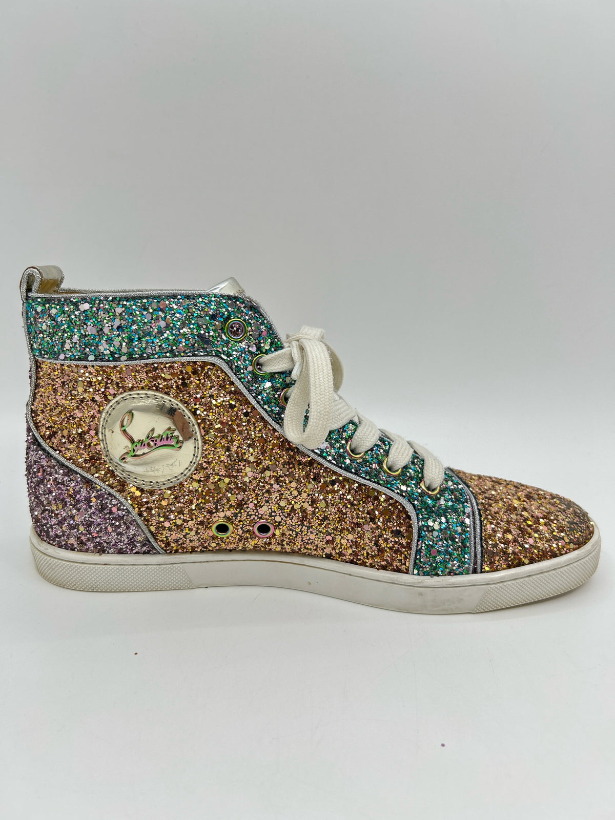 CHRISTIAN LOUBOUTIN Size 39.5 Gold Women Sneakers